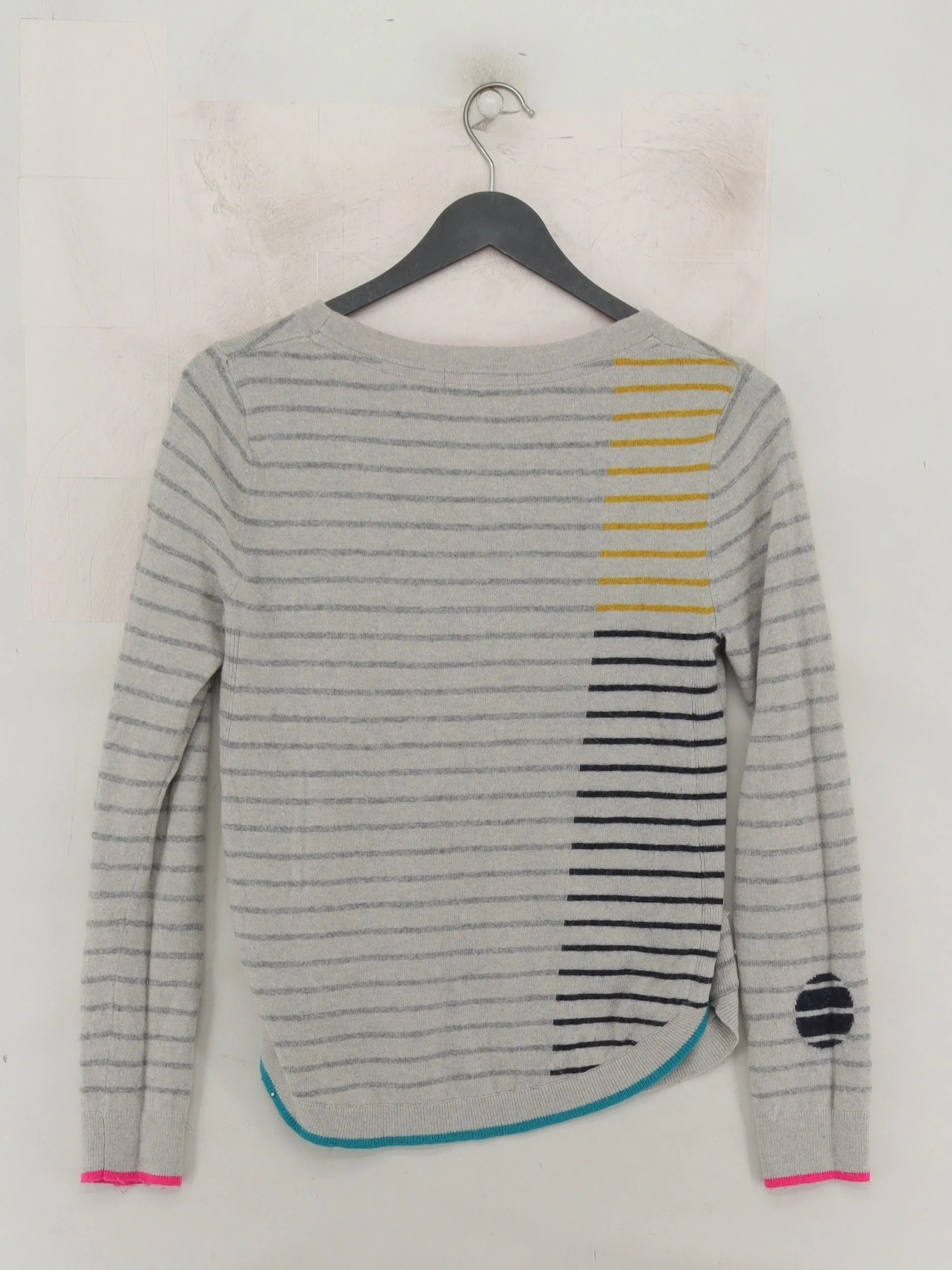 White Stuff Women's Jumper UK 10 Grey Viscose with Nylon, Wool, Angora Pullover - Image 2