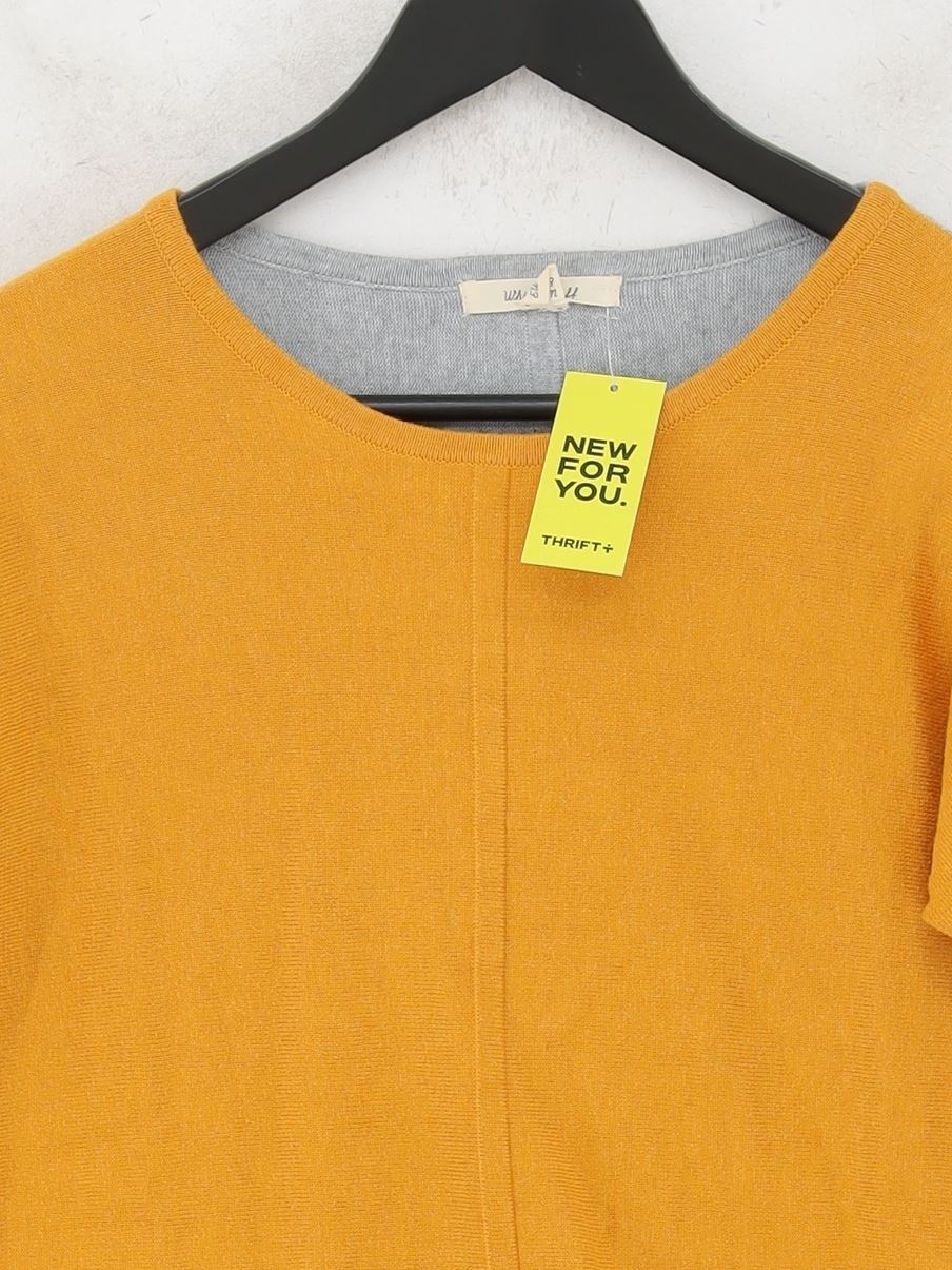 White Stuff Women's Jumper UK 10 Yellow Cotton - Image 3