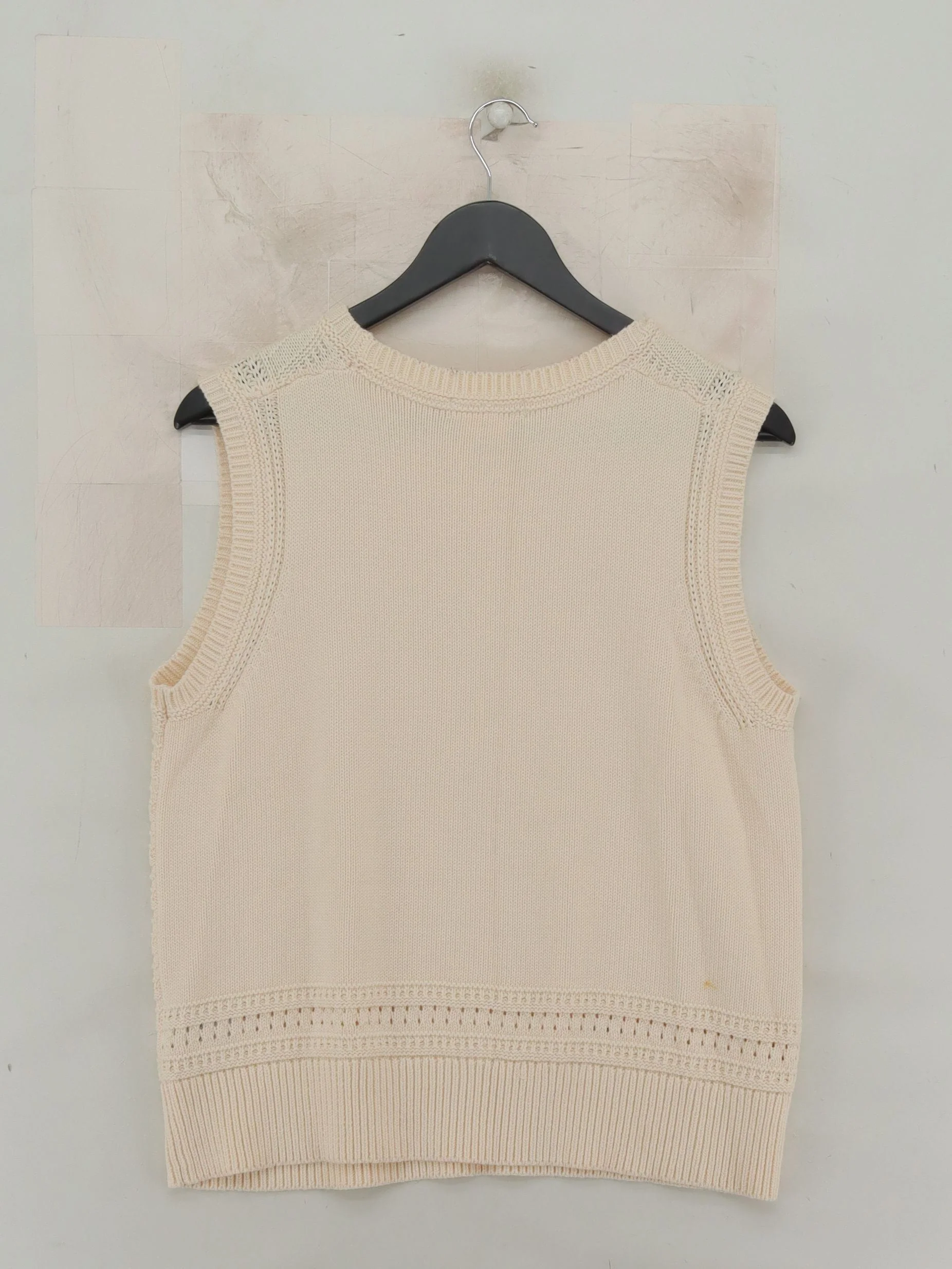 White Stuff Women's Jumper UK 12 Cream 100% Other Round Neck Vest - Image 2