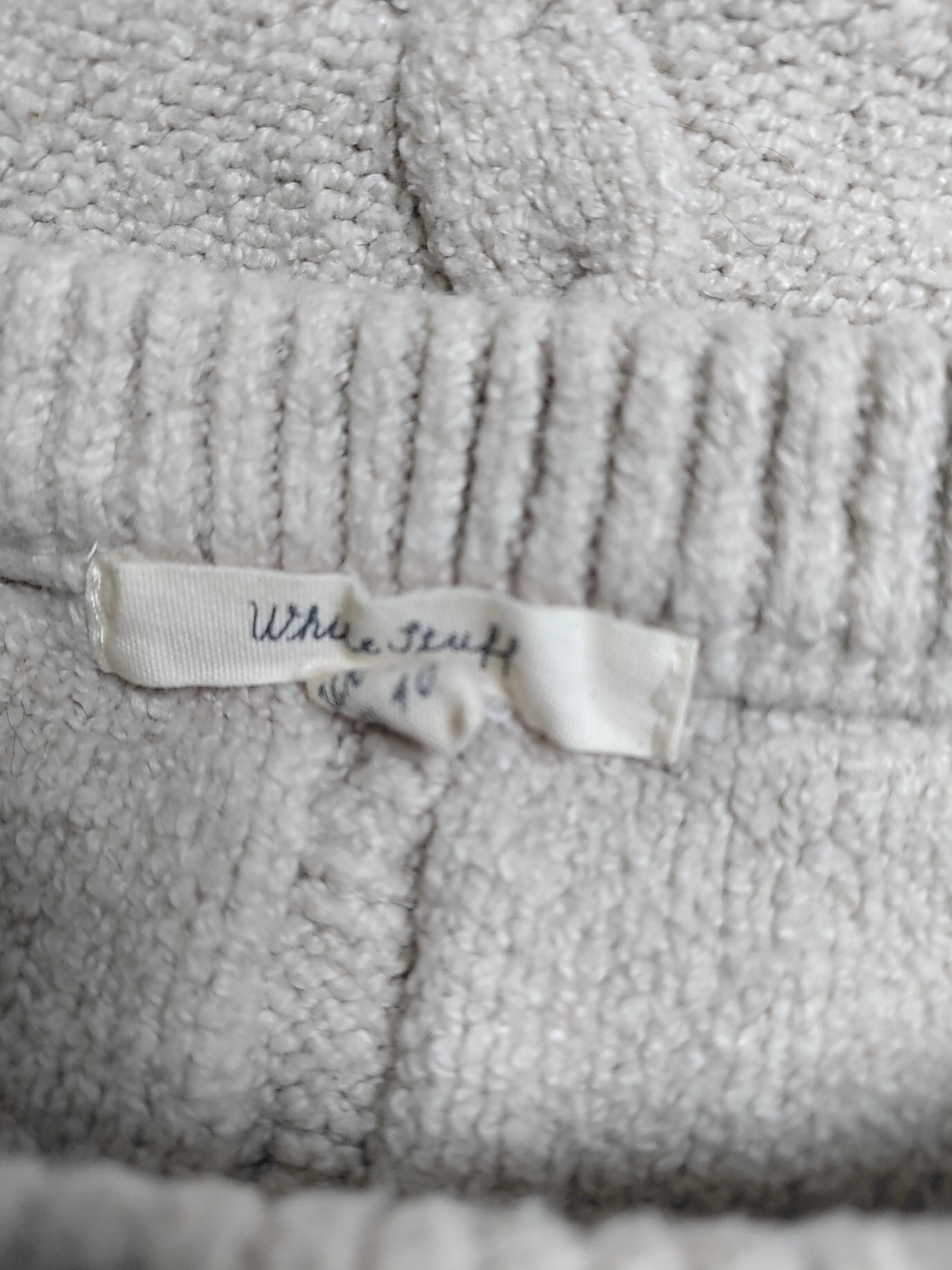 White Stuff Women's Jumper UK 12 Cream Cotton - Image 5