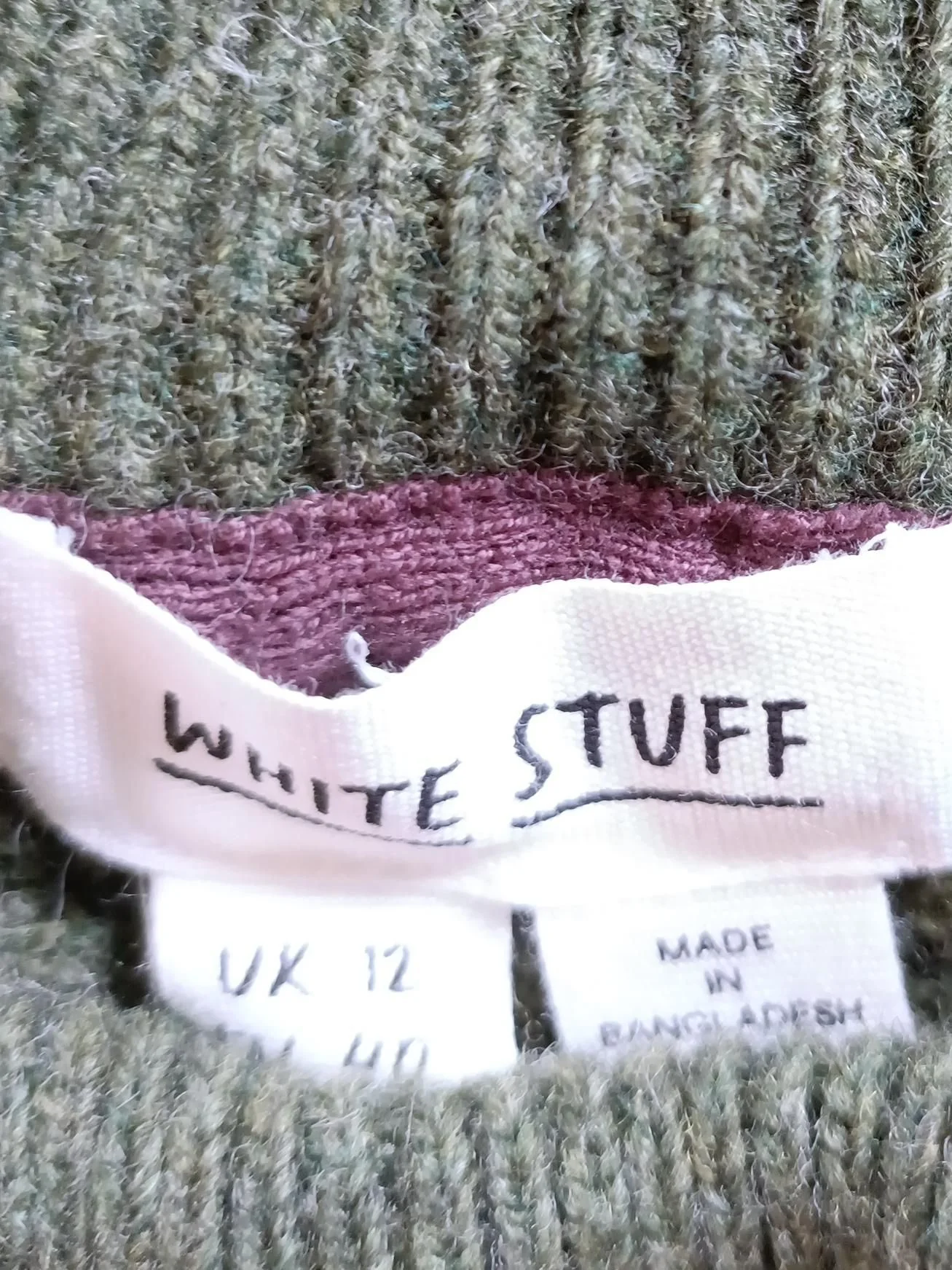 White Stuff Women's Jumper UK 12 Green Wool with Nylon High Neck Pullover - Image 5