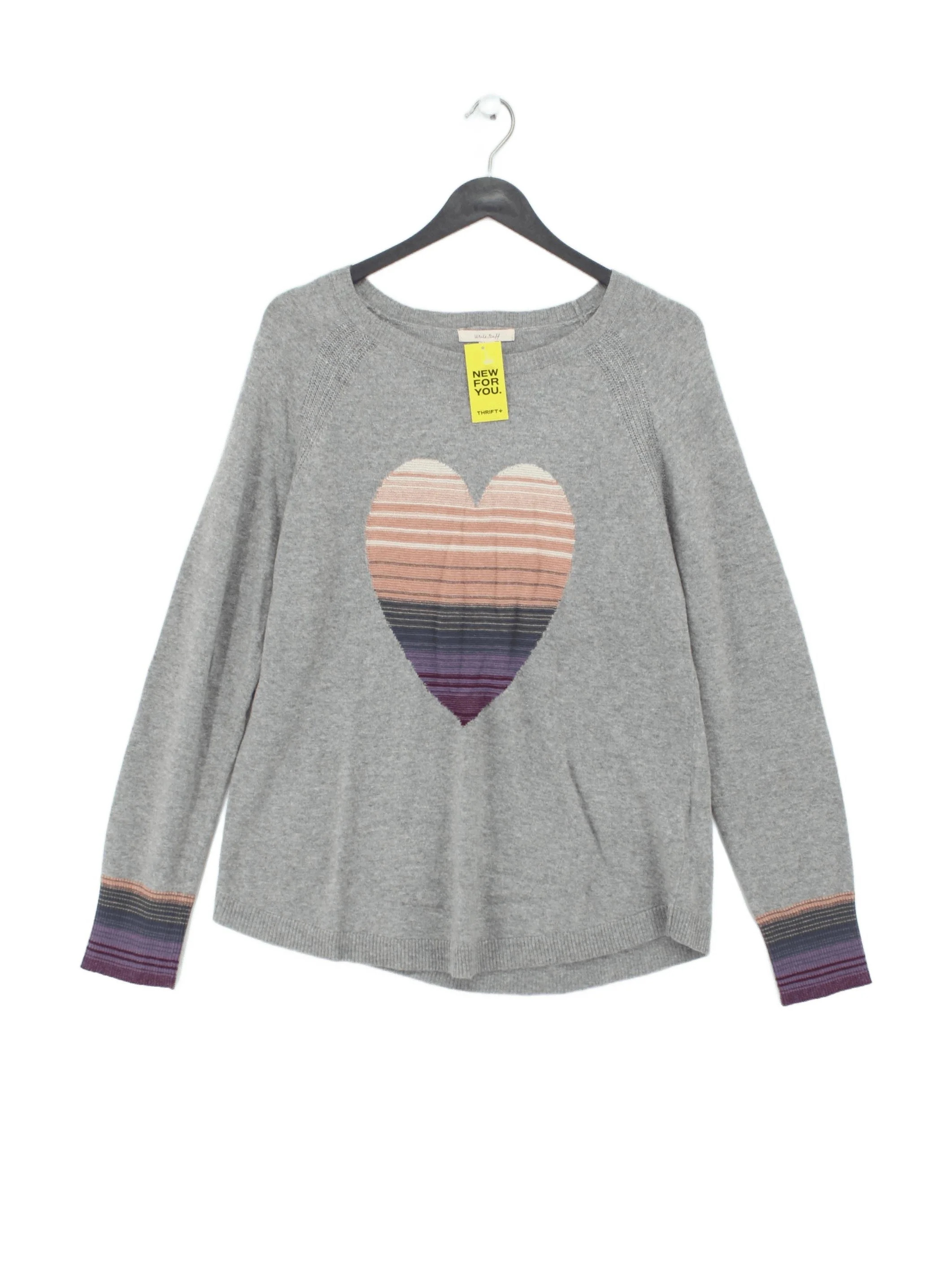 White Stuff Women's Jumper UK 12 Grey Viscose