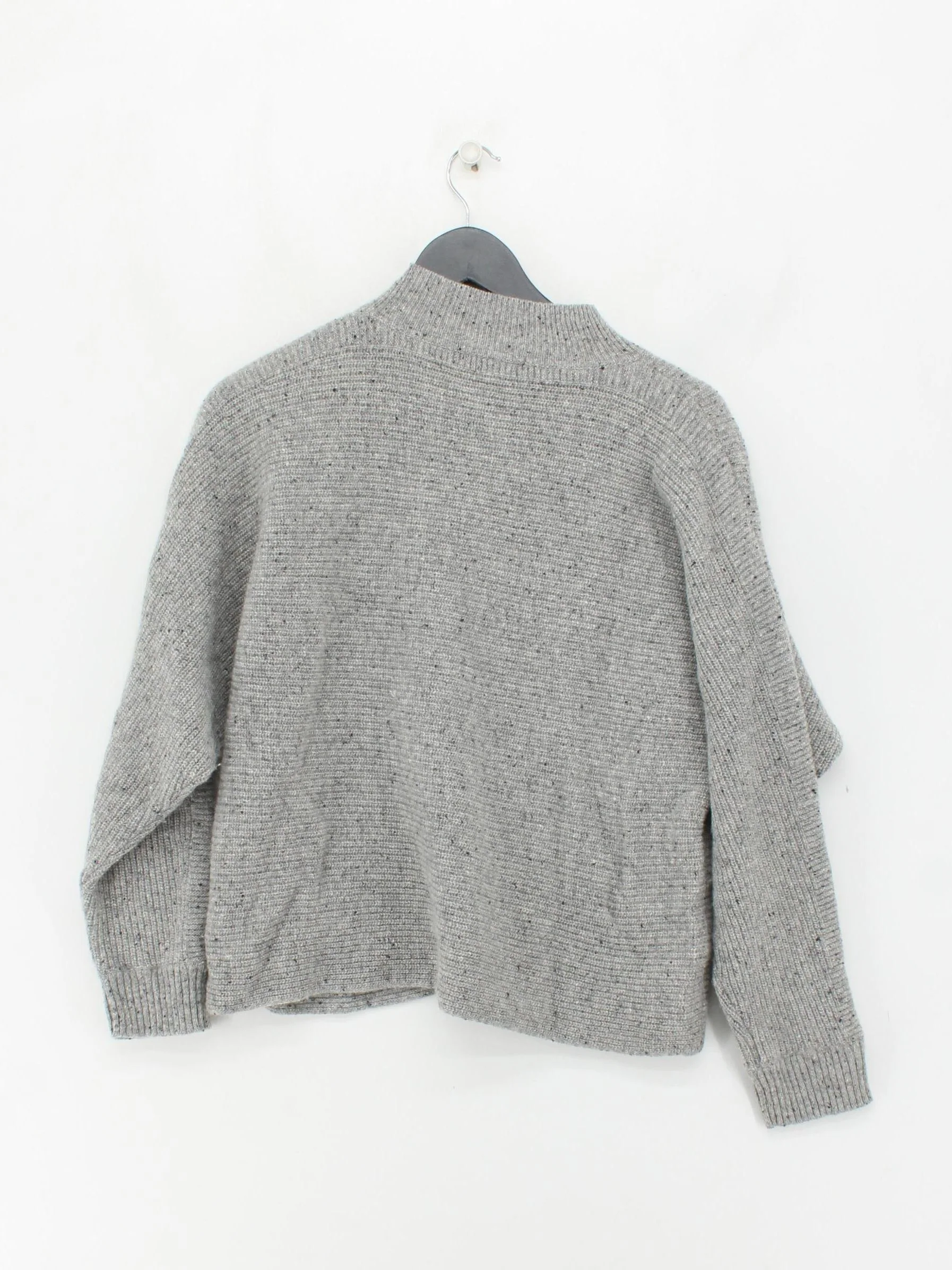 White Stuff Women's Jumper UK 12 Grey Wool with Nylon Crew Neck Pullover - Image 2