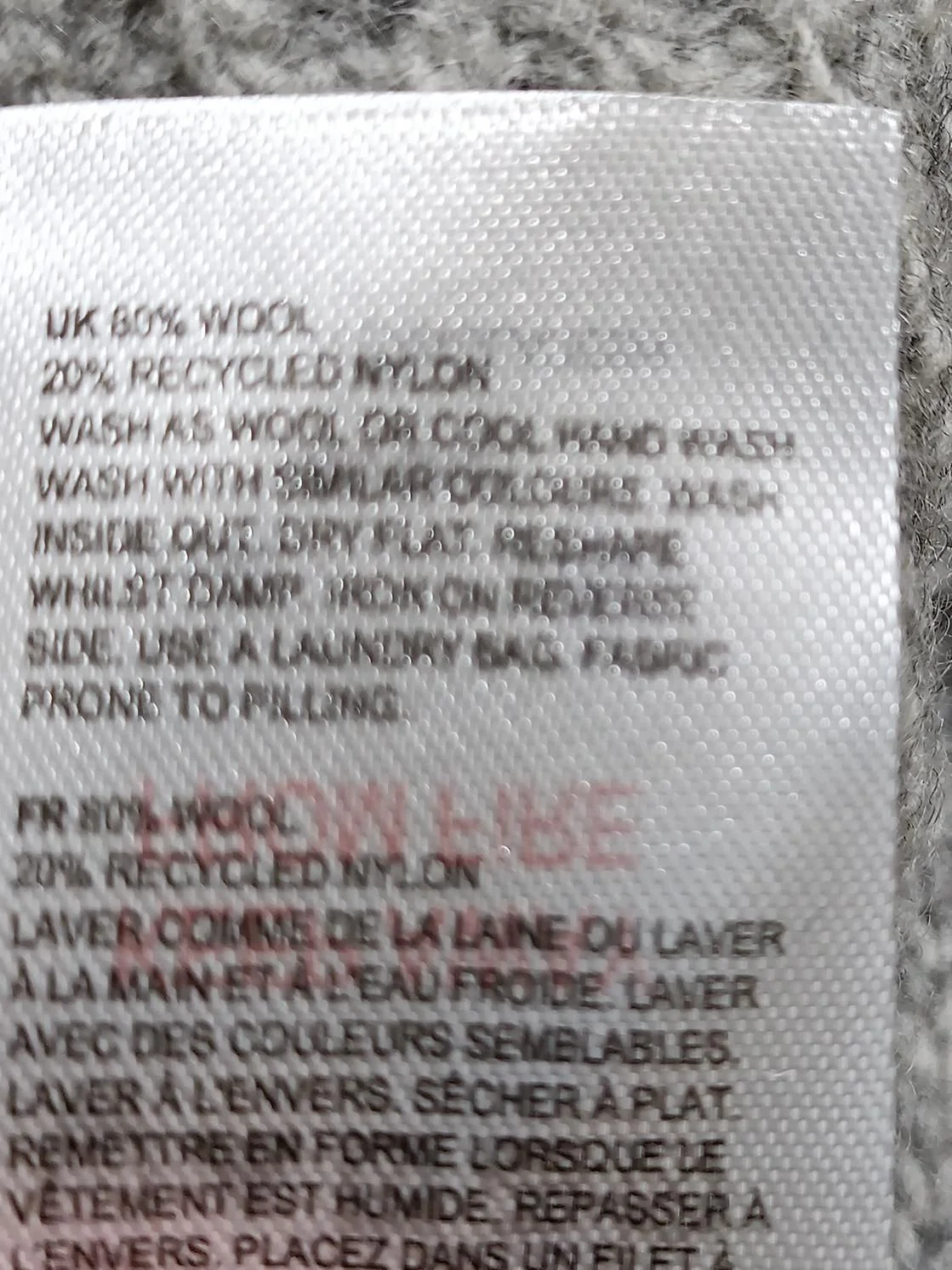White Stuff Women's Jumper UK 12 Grey Wool with Nylon Crew Neck Pullover - Image 6