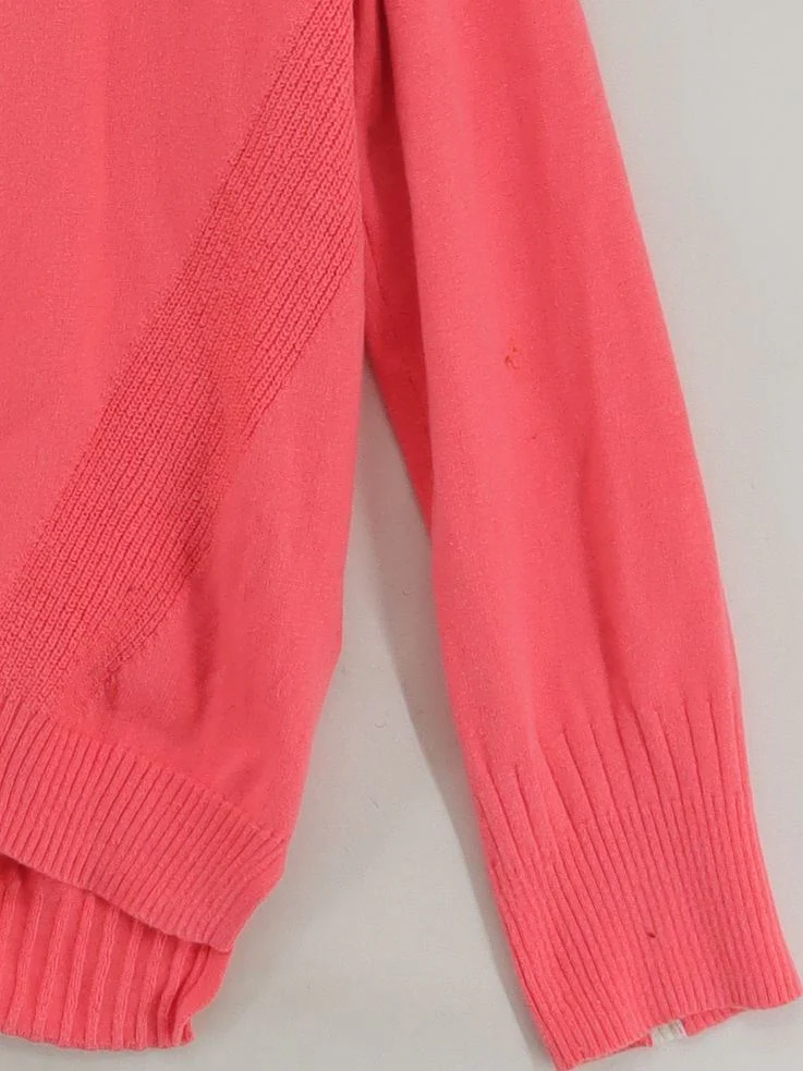 White Stuff Women's Jumper UK 12 Pink Cotton with Wool Round Neck Pullover - Image 4