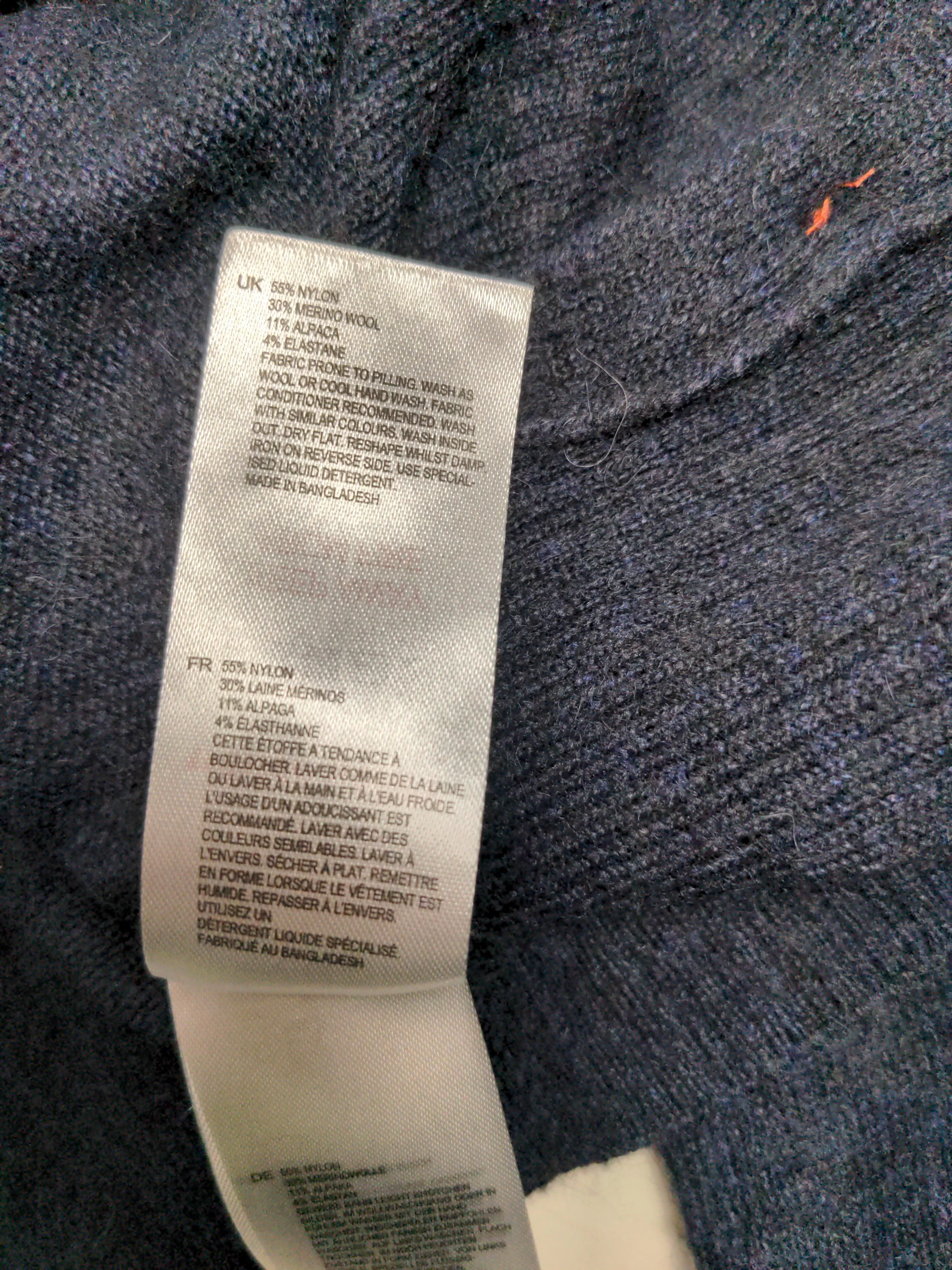 White Stuff Women's Jumper UK 14 Blue Nylon with Wool, Elastane, Other Pullover - Image 6