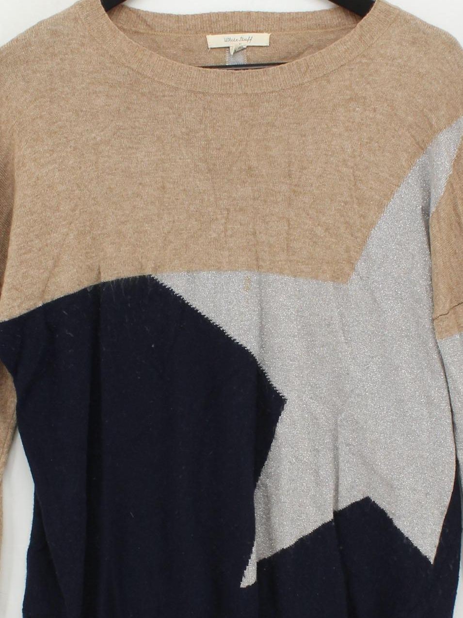 White Stuff Women's Jumper UK 14 Brown Viscose with Nylon, Wool, Other Pullover - Image 3