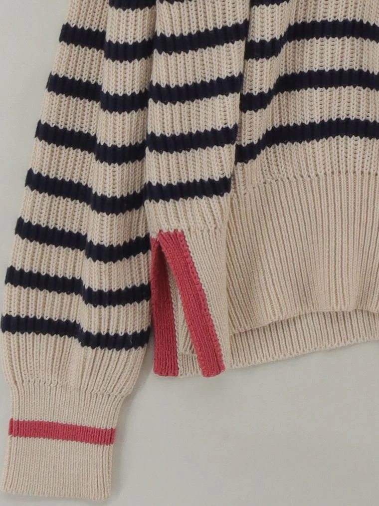 White Stuff Women's Jumper UK 14 Cream Cotton with Acrylic Pullover - Image 4