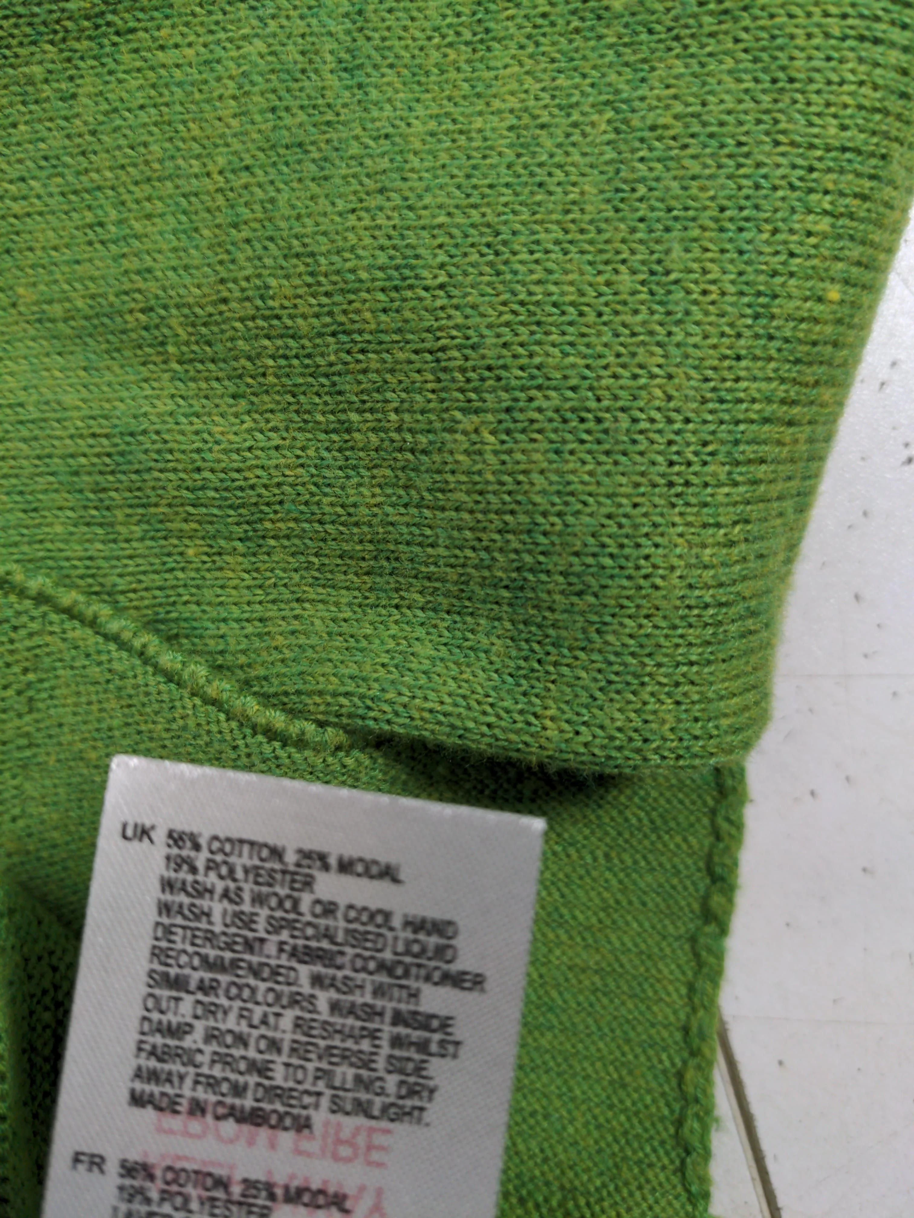 White Stuff Women's Jumper UK 14 Green Cotton with Viscose, Polyester Pullover - Image 7