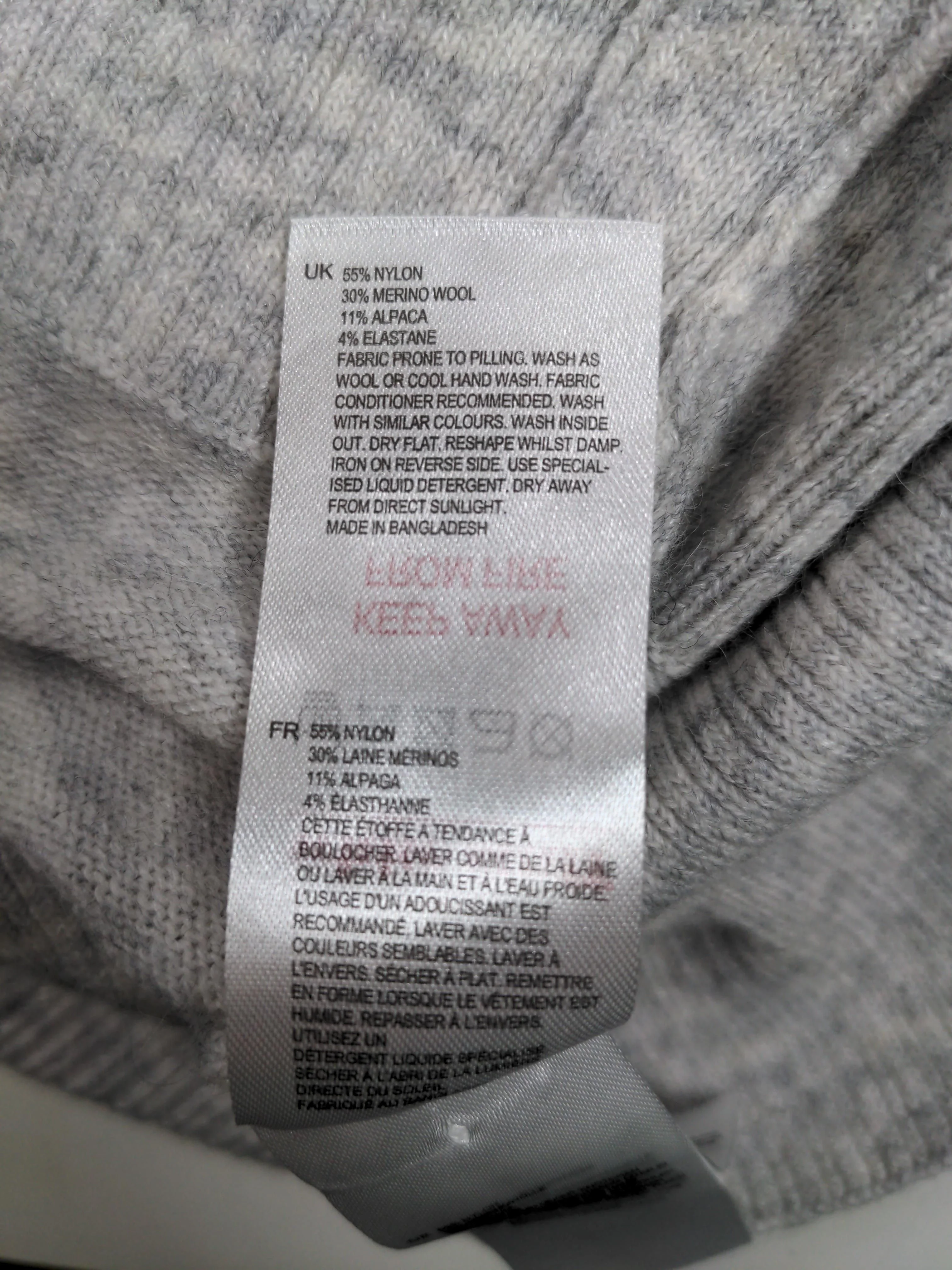 White Stuff Women's Jumper UK 14 Grey Nylon with Wool, Elastane, Other Pullover - Image 6