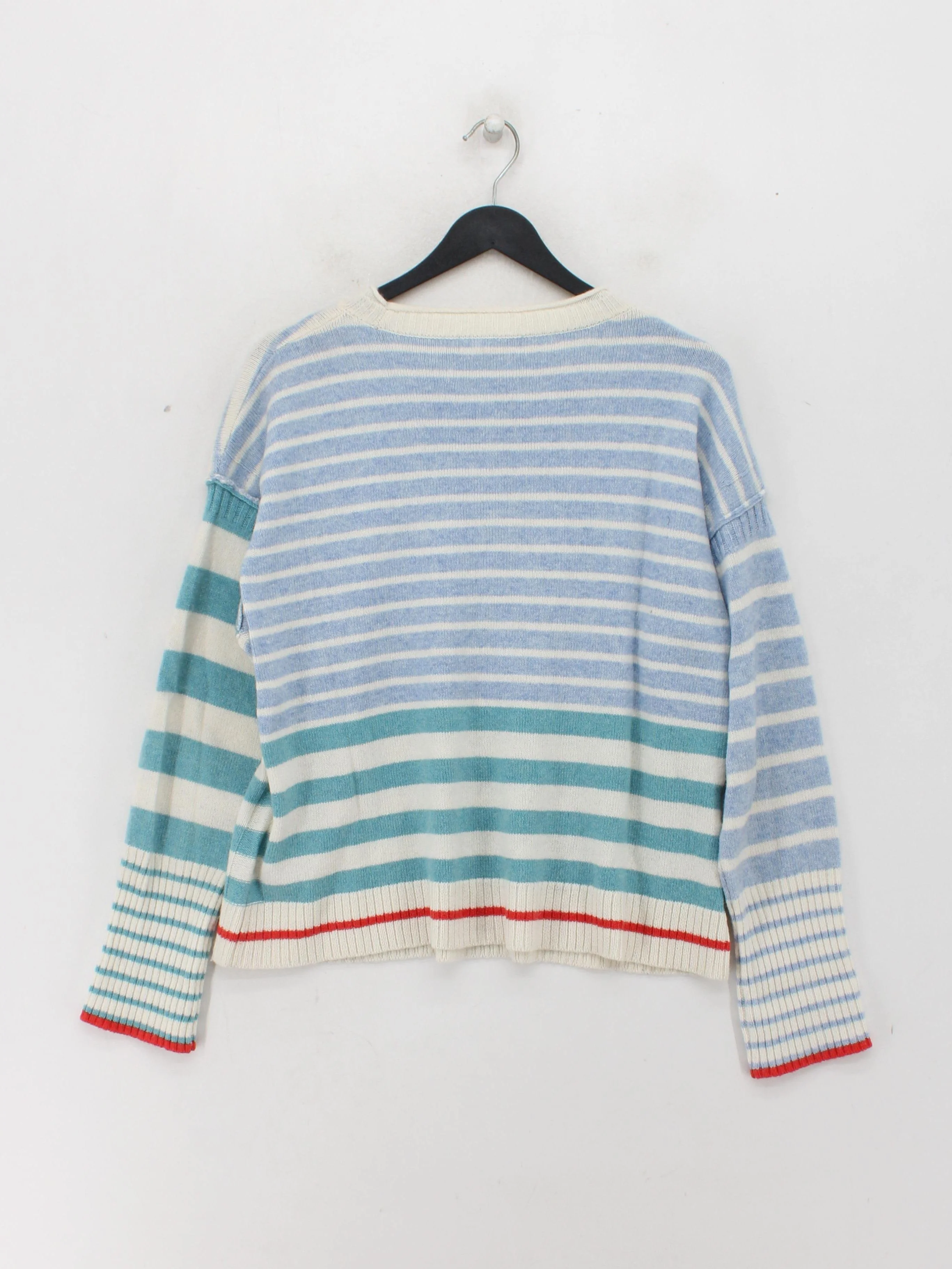 White Stuff Women's Jumper UK 14 Multi Wool with Cotton, Nylon Pullover - Image 2