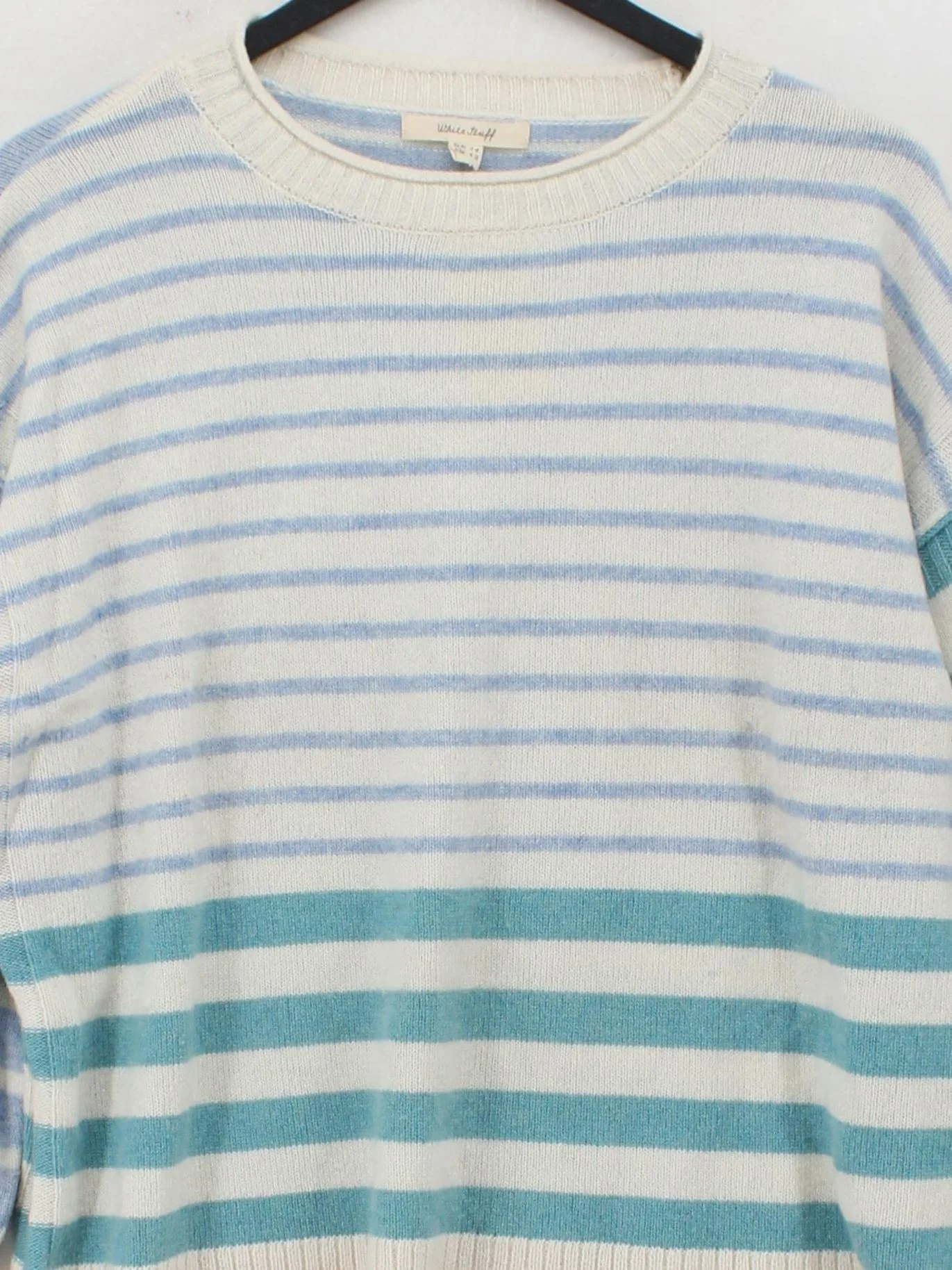 White Stuff Women's Jumper UK 14 Multi Wool with Cotton, Nylon Pullover - Image 3