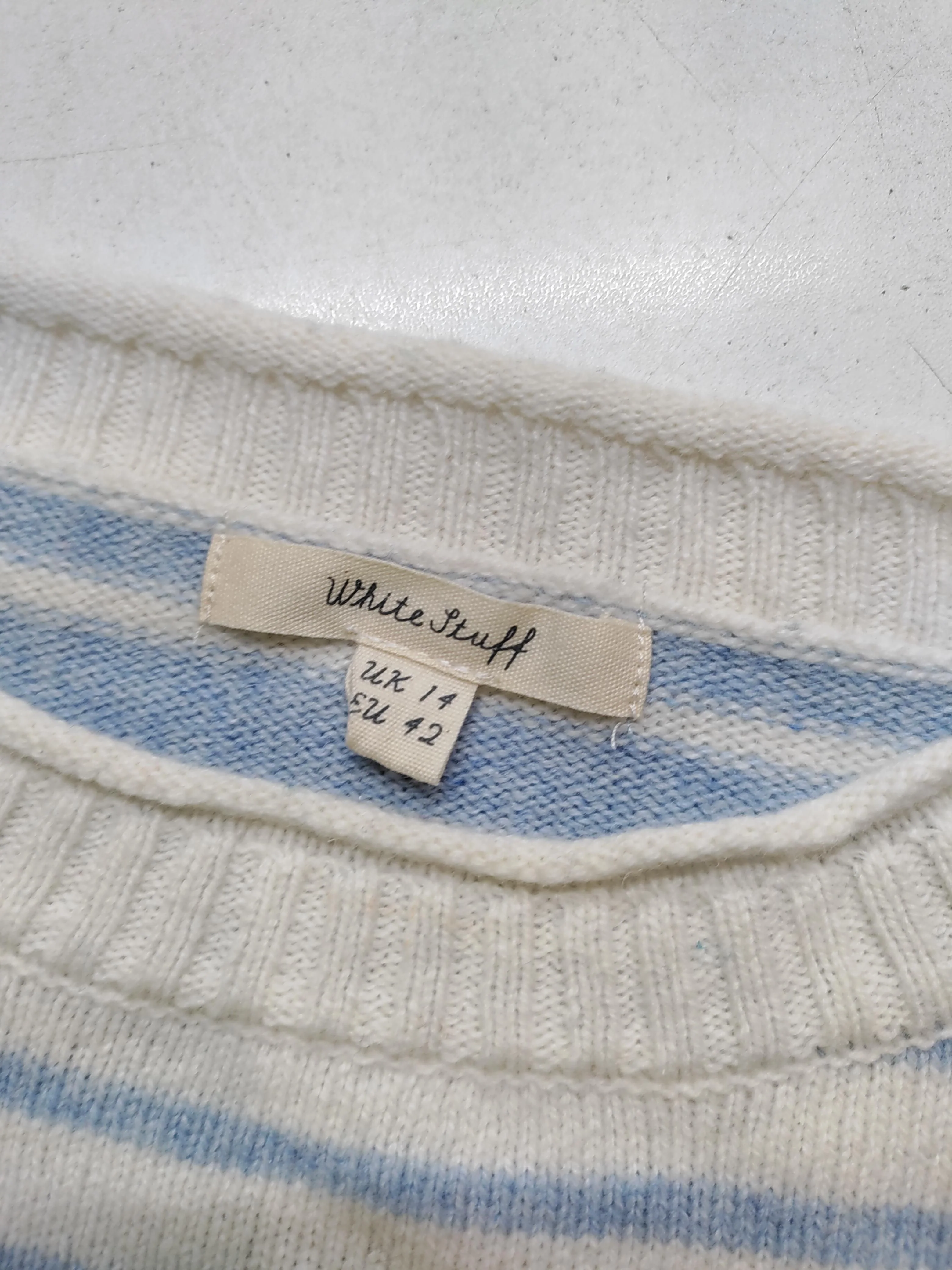 White Stuff Women's Jumper UK 14 Multi Wool with Cotton, Nylon Pullover - Image 6