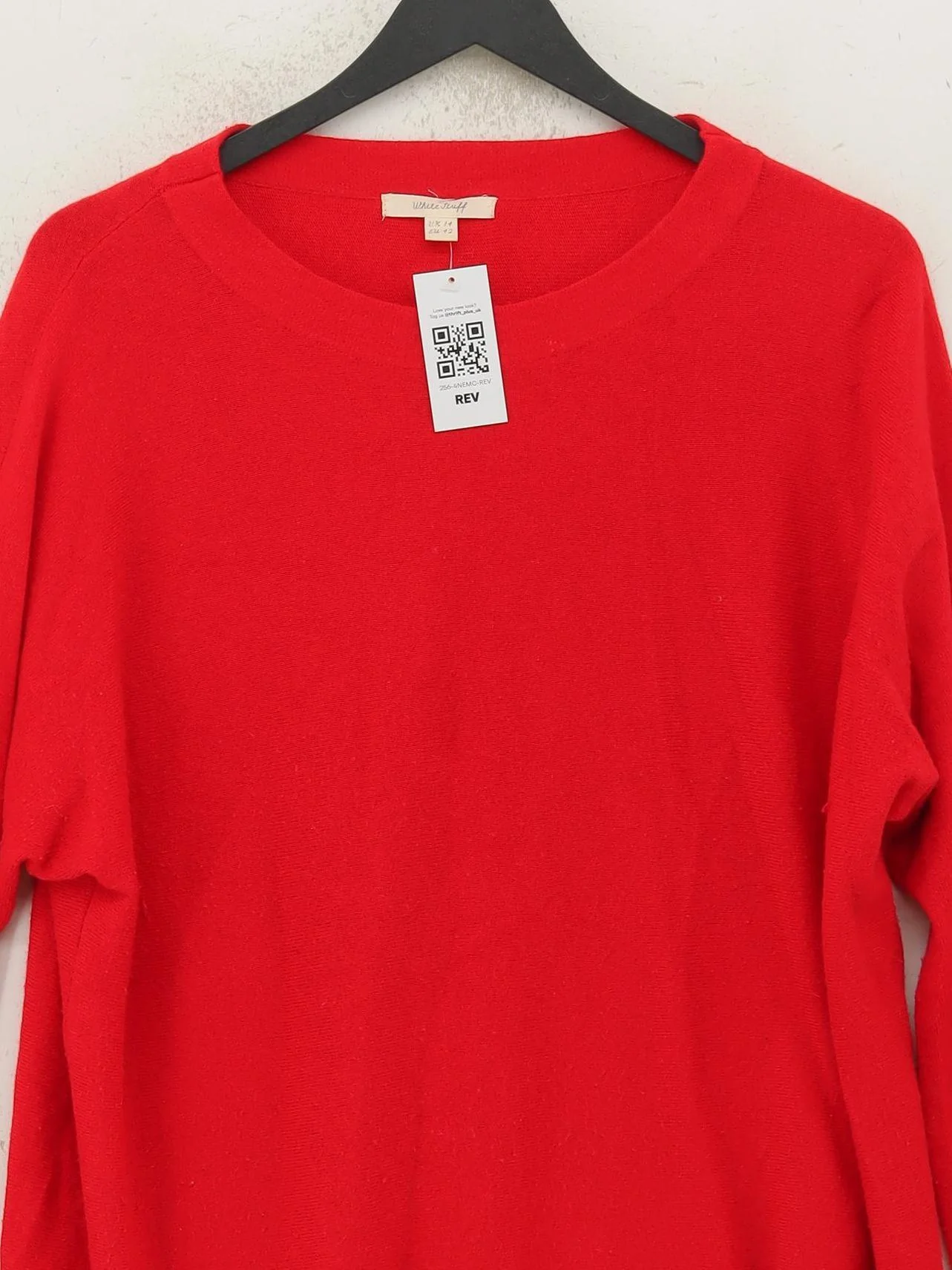White Stuff Women's Jumper UK 14 Red Viscose with Nylon, Wool, Cotton Pullover - Image 3