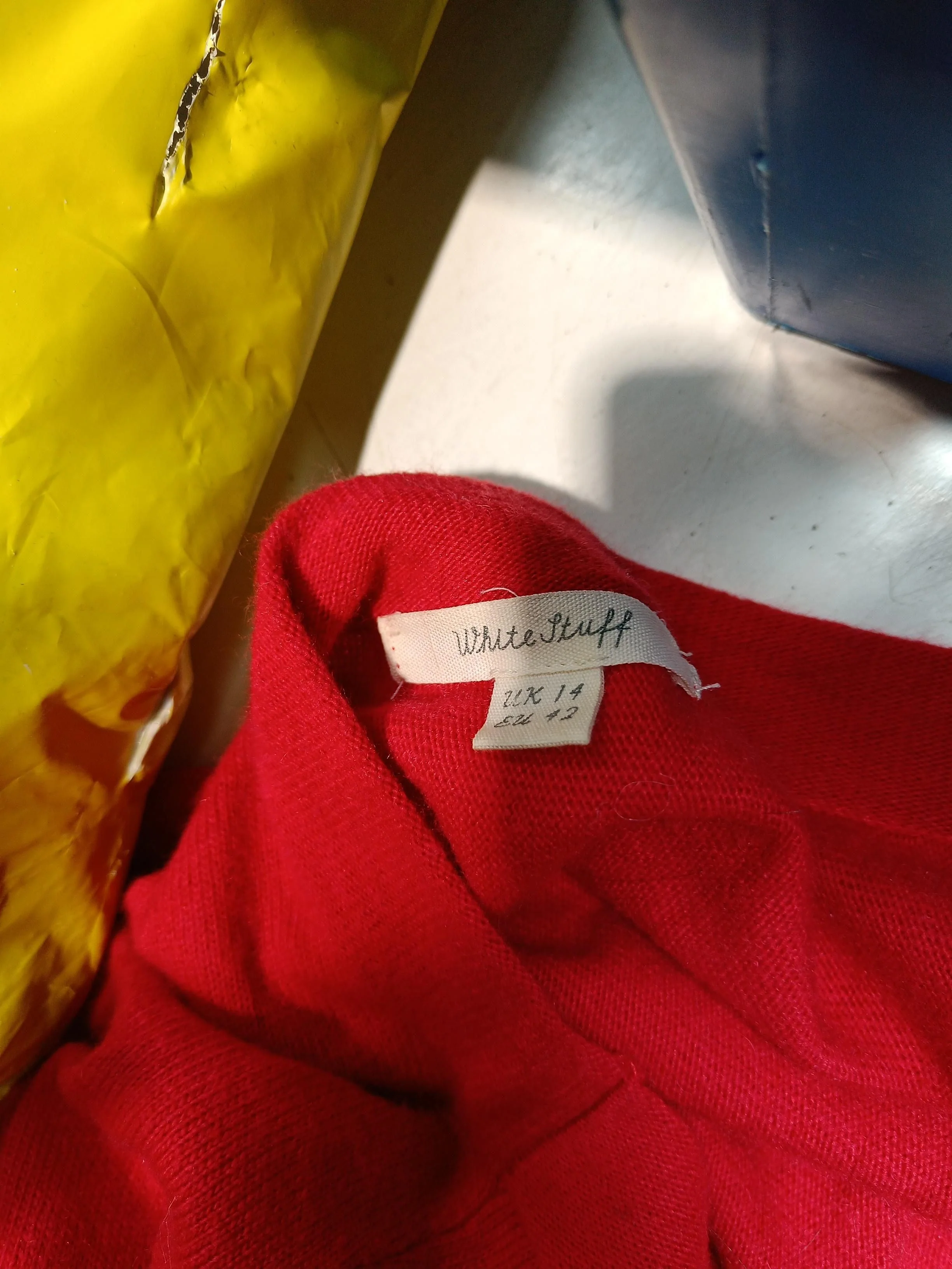 White Stuff Women's Jumper UK 14 Red Viscose with Nylon, Wool, Cotton Pullover - Image 7