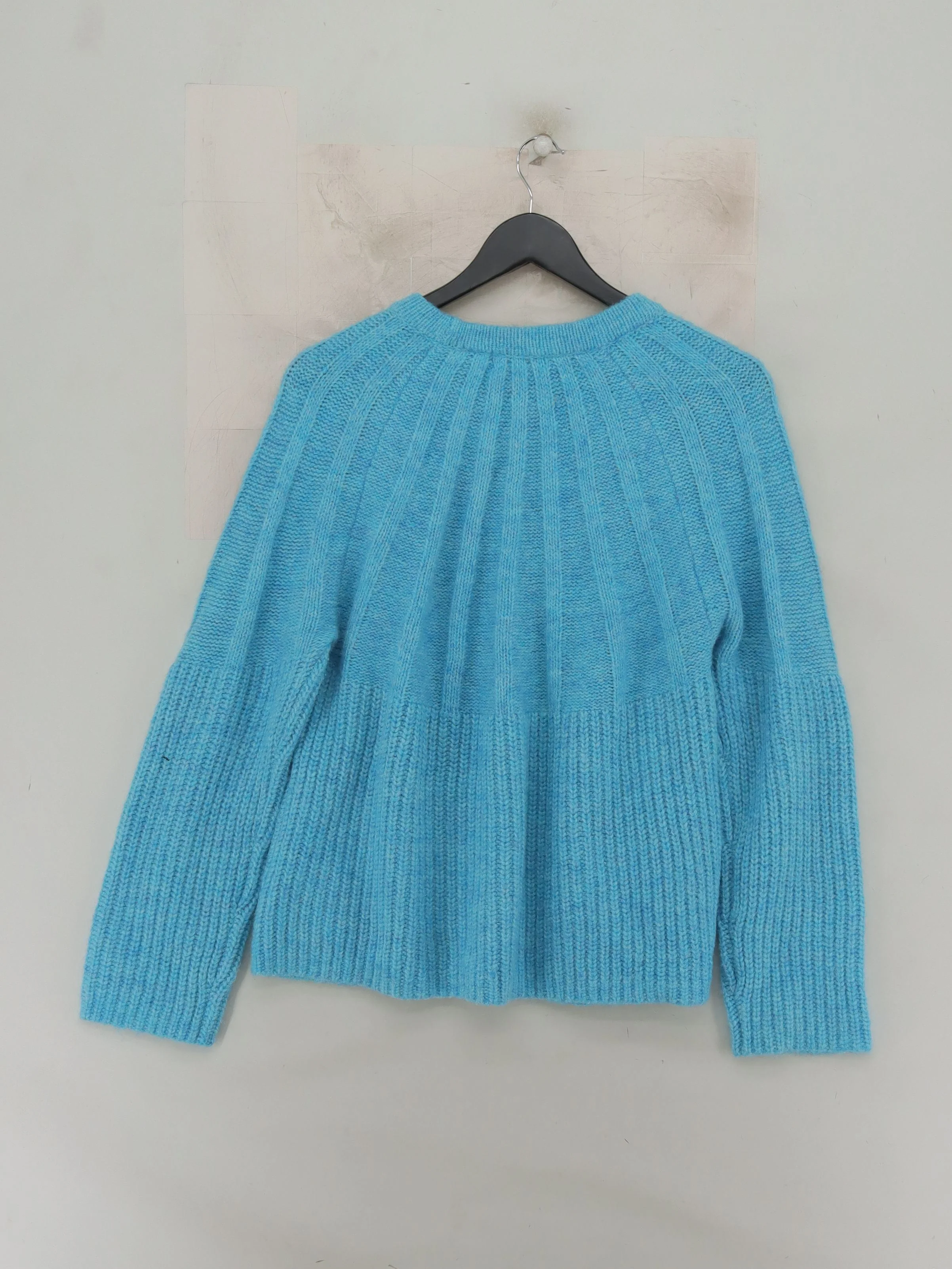 White Stuff Women's Jumper UK 16 Blue Polyester with Nylon, Wool Pullover - Image 2