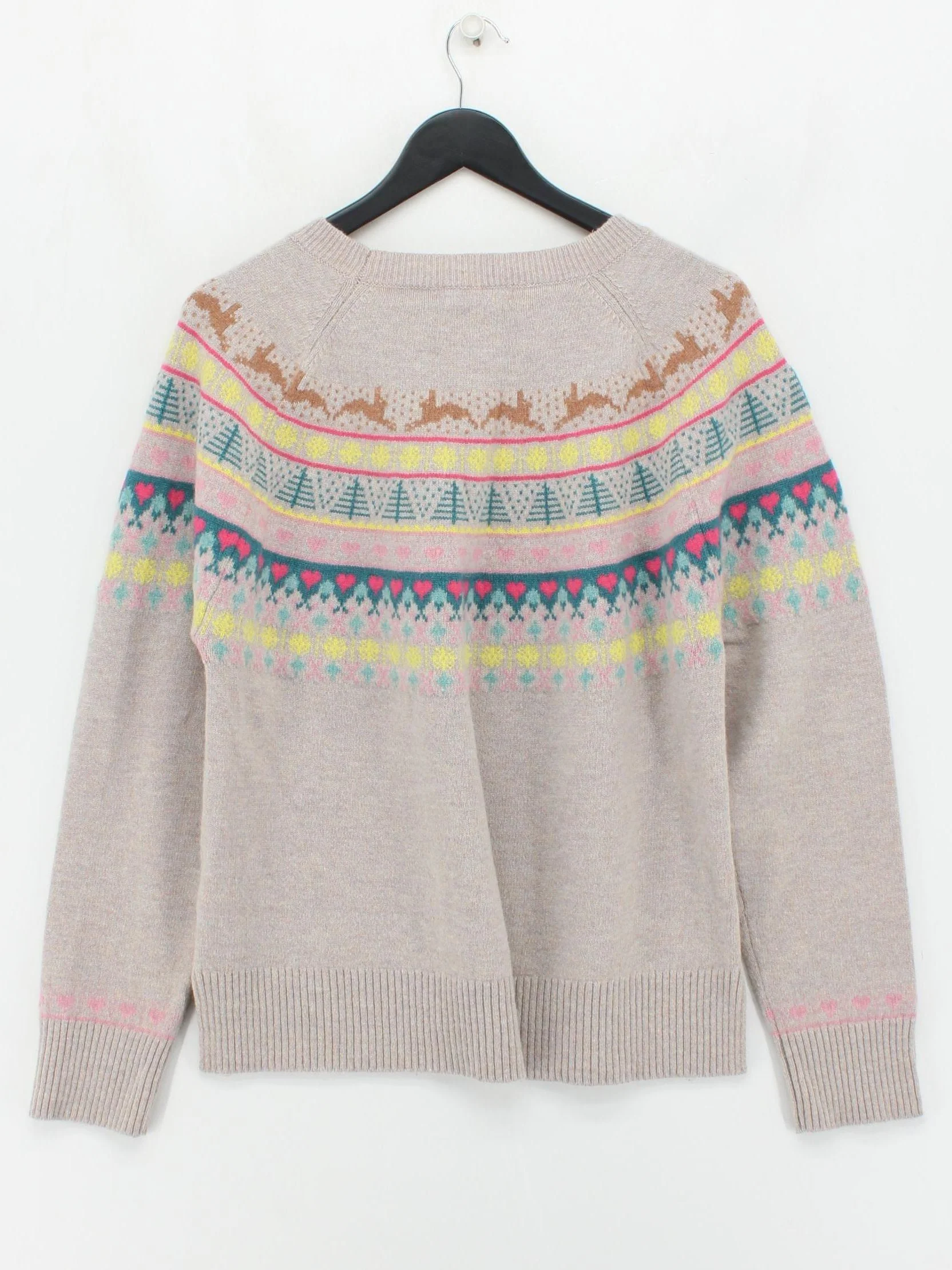 White Stuff Women's Jumper UK 16 Brown Wool with Nylon Pullover - Image 2