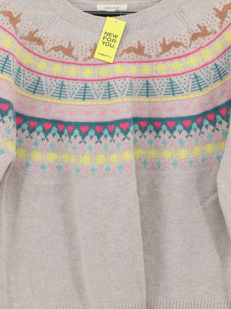 White Stuff Women's Jumper UK 16 Brown Wool with Nylon Pullover - Image 3