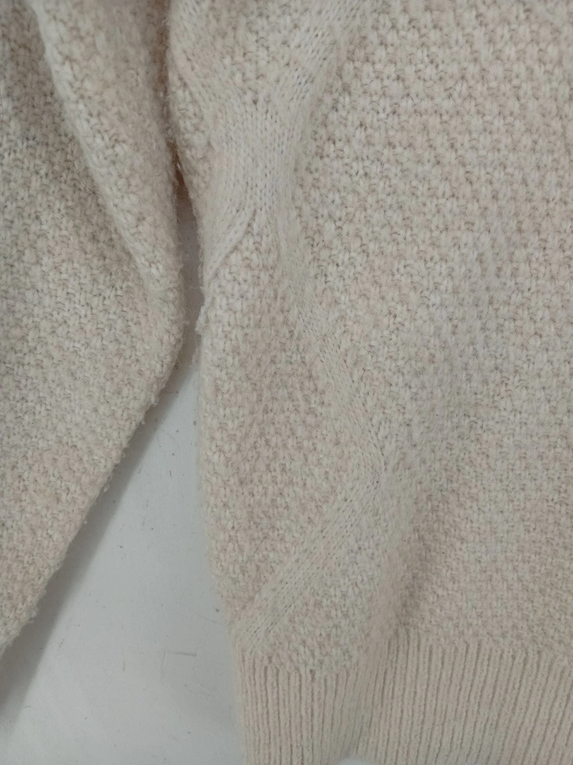 White Stuff Women's Jumper UK 16 Cream Polyamide with Acrylic, Wool Pullover - Image 6