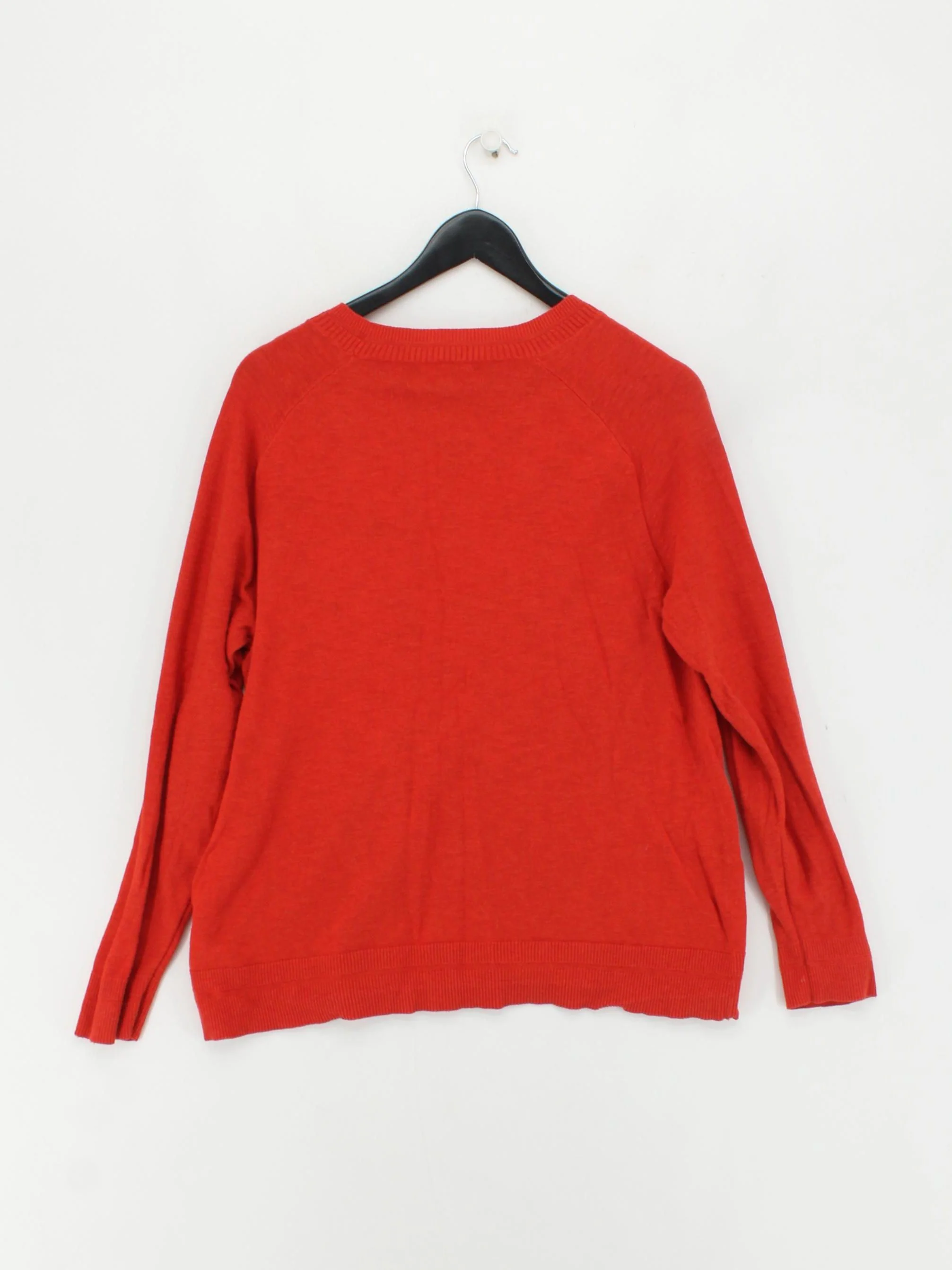 White Stuff Women's Jumper UK 16 Red 100% Cotton Crew Neck Pullover - Image 2