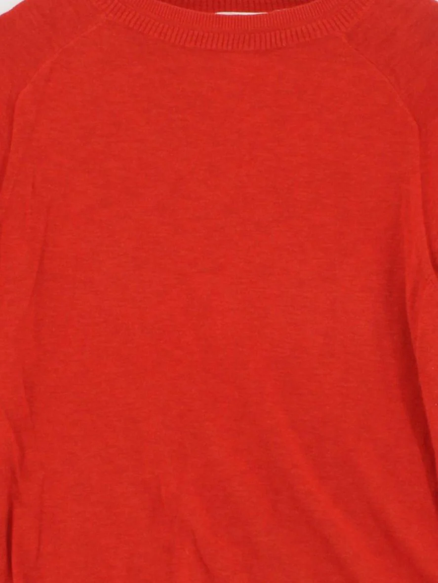 White Stuff Women's Jumper UK 16 Red 100% Cotton Crew Neck Pullover - Image 3