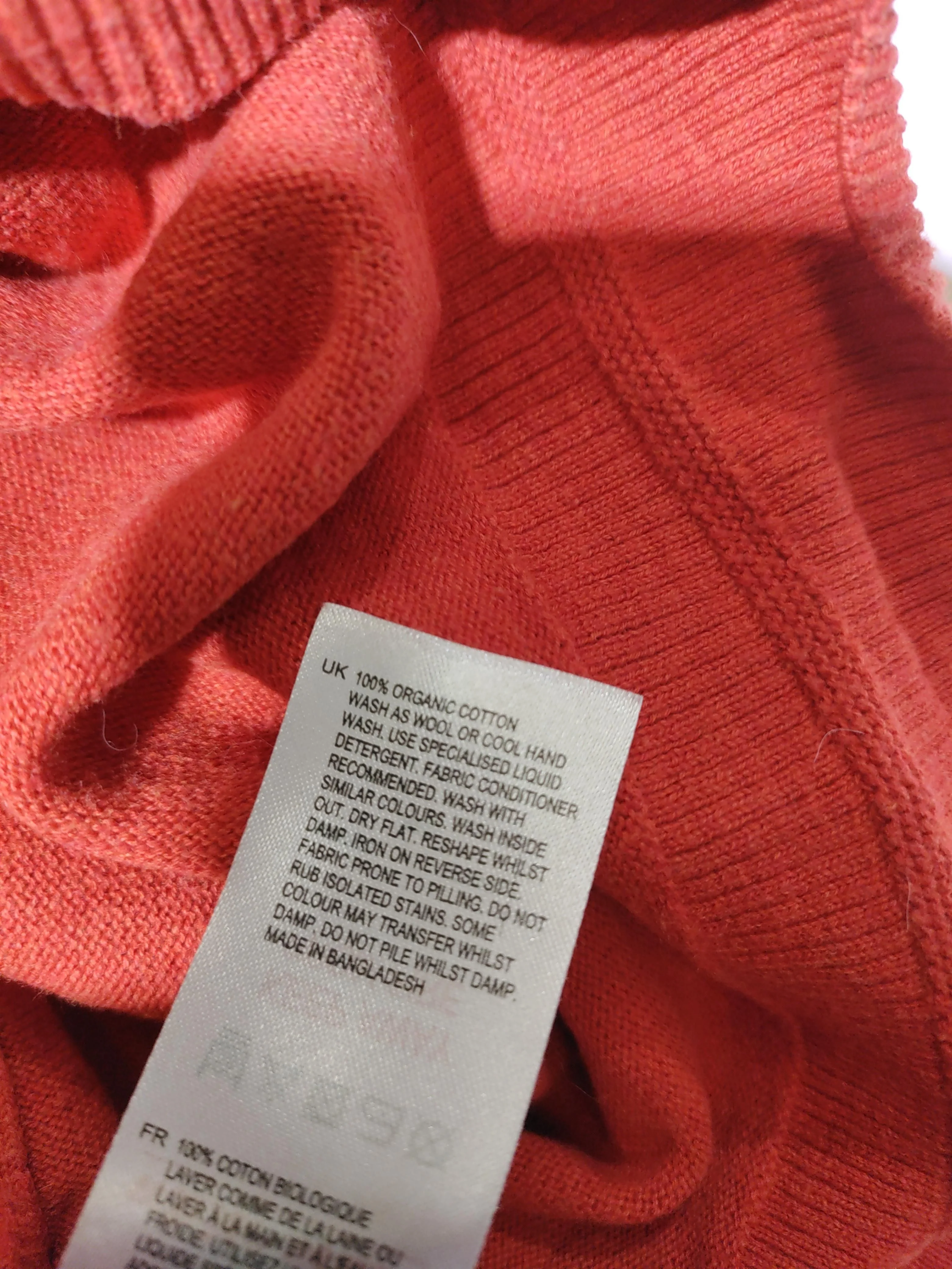 White Stuff Women's Jumper UK 16 Red 100% Cotton Crew Neck Pullover - Image 7