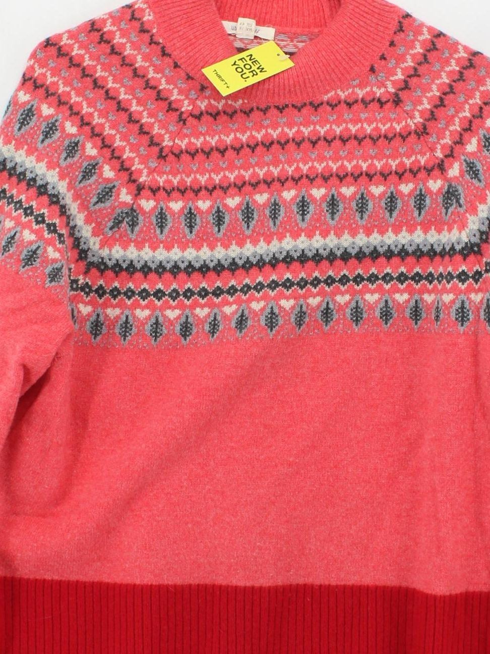 White Stuff Women's Jumper UK 16 Red Wool with Nylon Pullover - Image 3