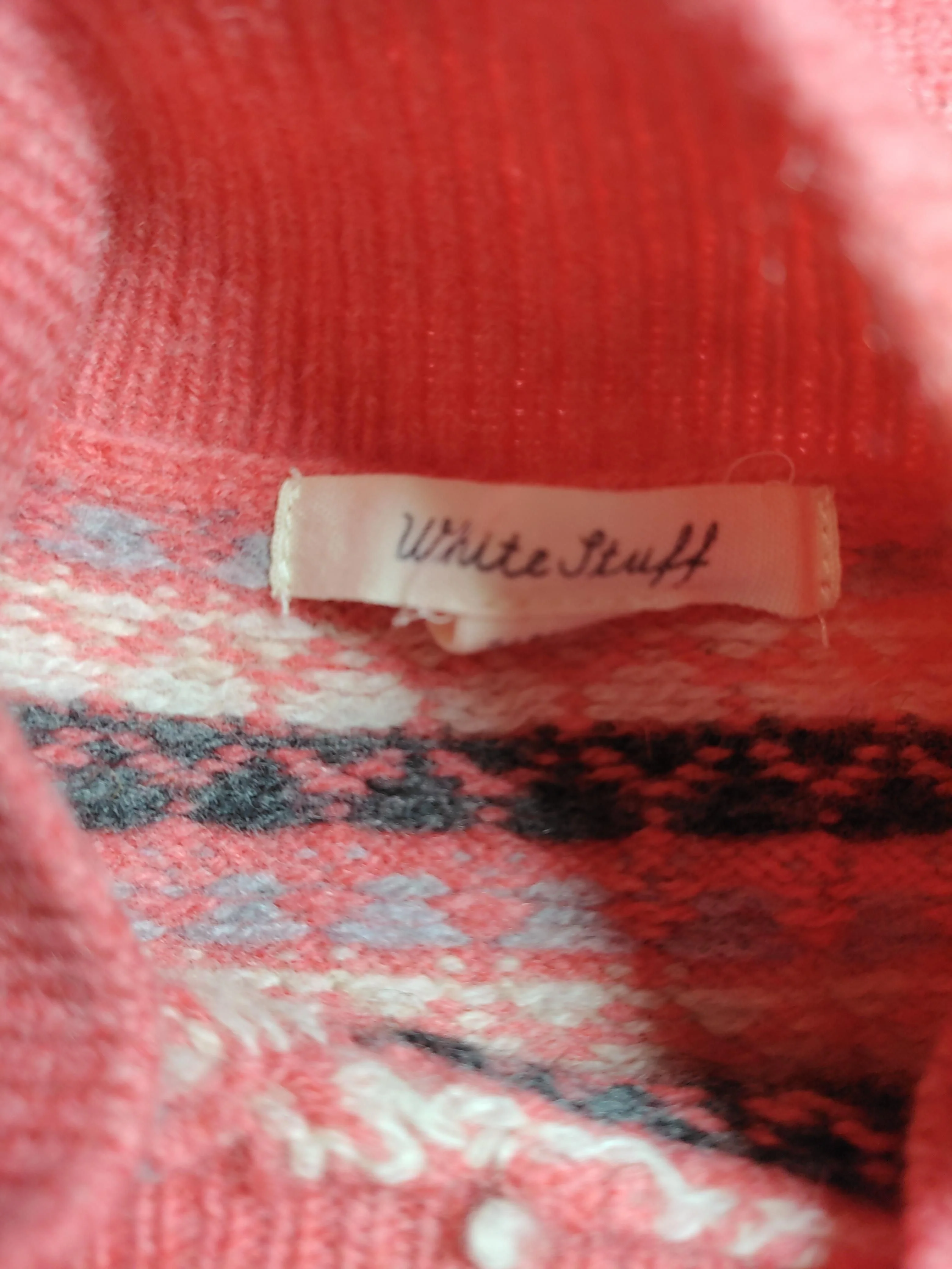 White Stuff Women's Jumper UK 16 Red Wool with Nylon Pullover - Image 5