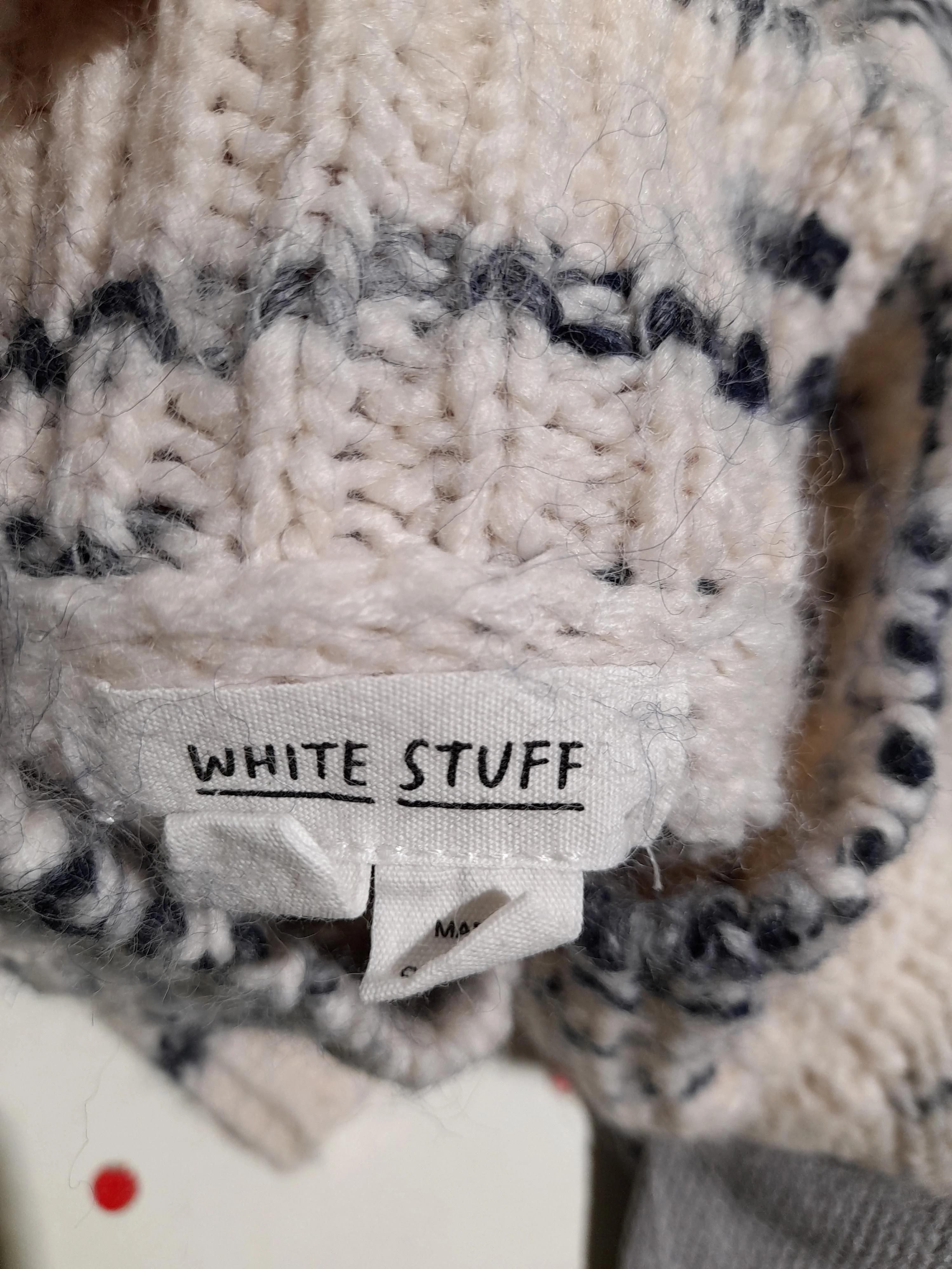 White Stuff Women's Jumper UK 8 Cream Acrylic with Wool Pullover - Image 6