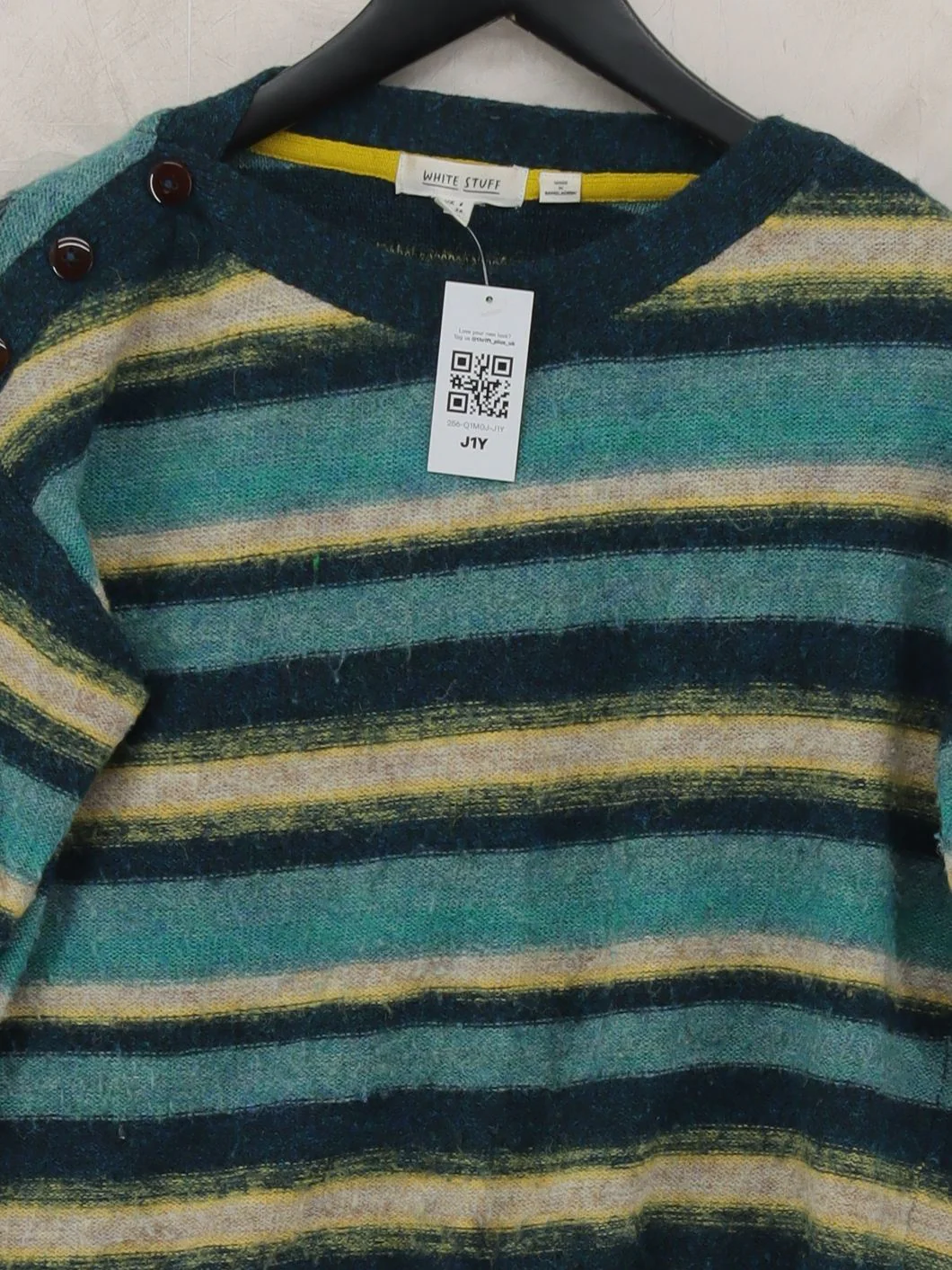 White Stuff Women's Jumper UK 8 Multi Polyester with Nylon, Wool Pullover - Image 3