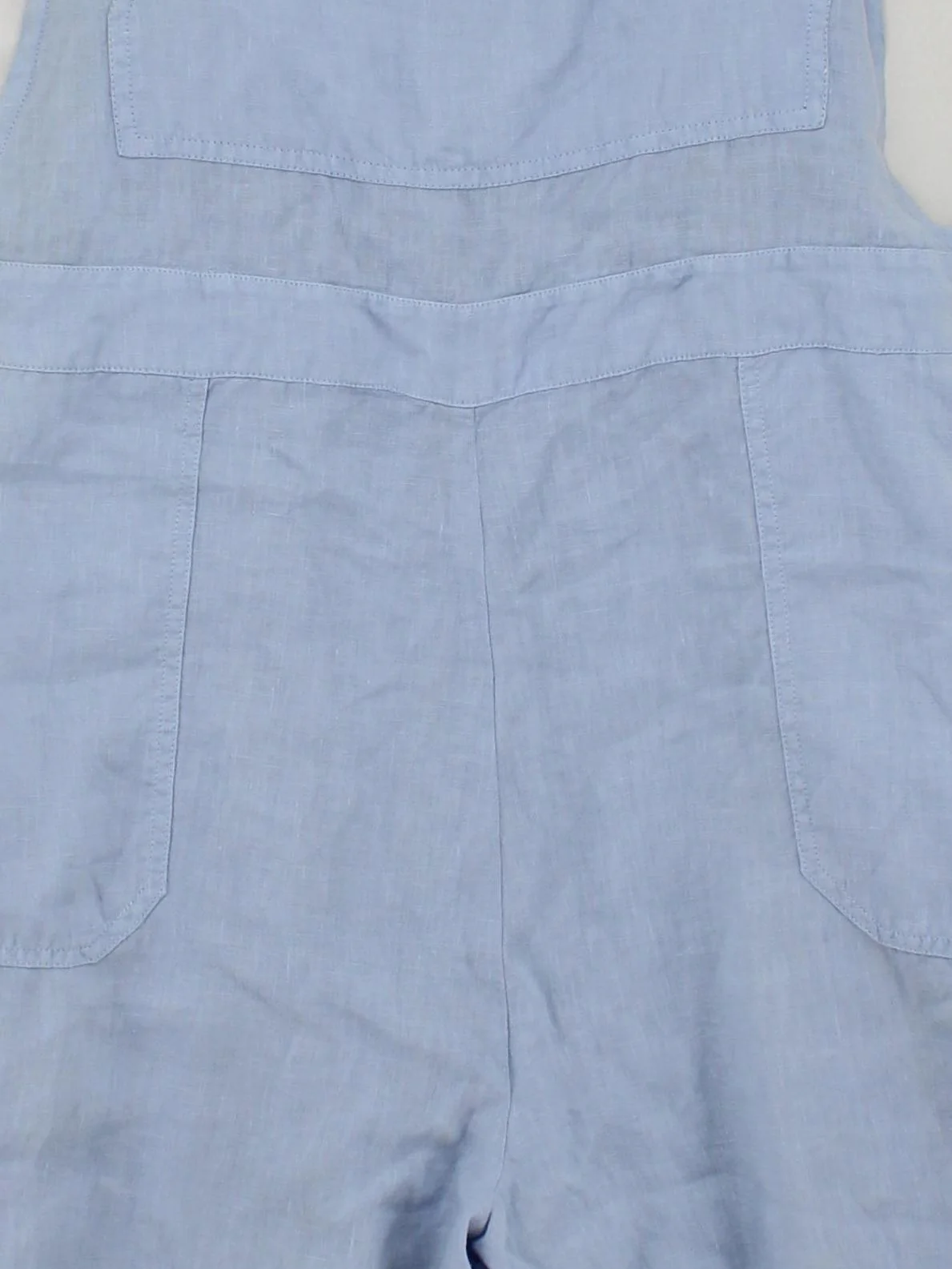 White Stuff Women's Jumpsuit UK 18 Blue 100% Linen Wide-Leg Jumpsuit - Image 3