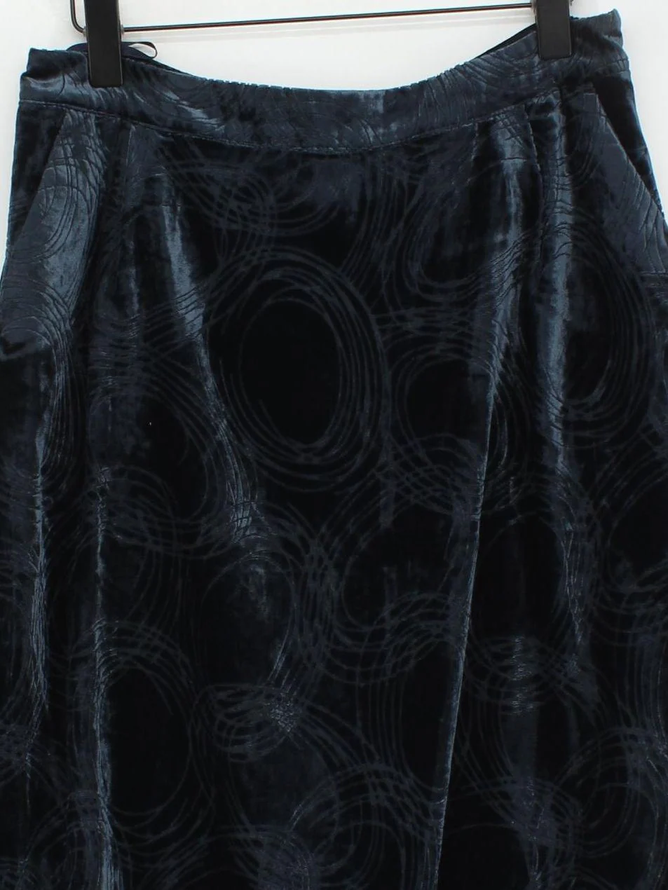 White Stuff Women's Midi Skirt UK 12 Blue Viscose with Nylon Midi A-Line - Image 3