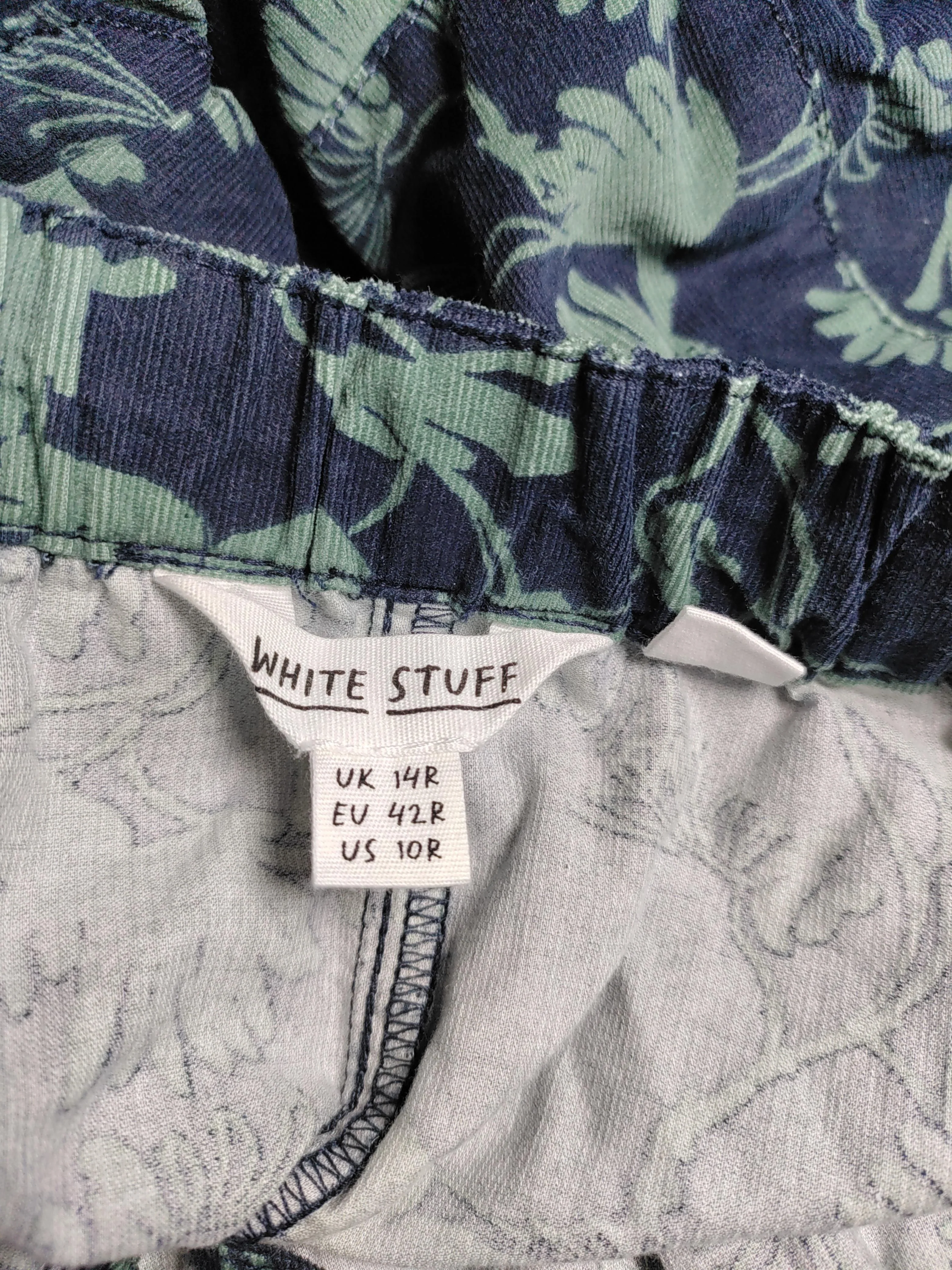 White Stuff Women's Midi Skirt UK 14 Blue Floral 100% Cotton Midi A-Line - Image 5