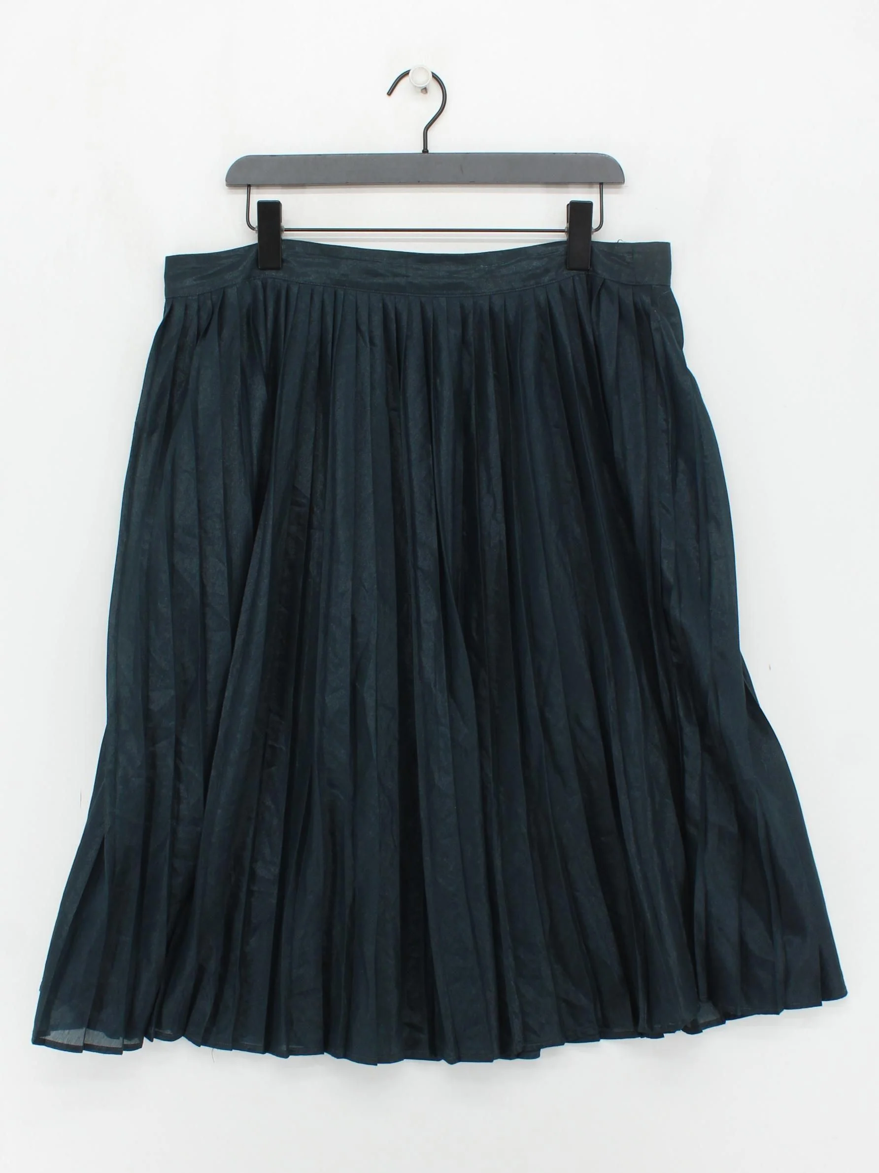 White Stuff Women's Midi Skirt UK 16 Green 100% Polyester Midi Pleated - Image 2