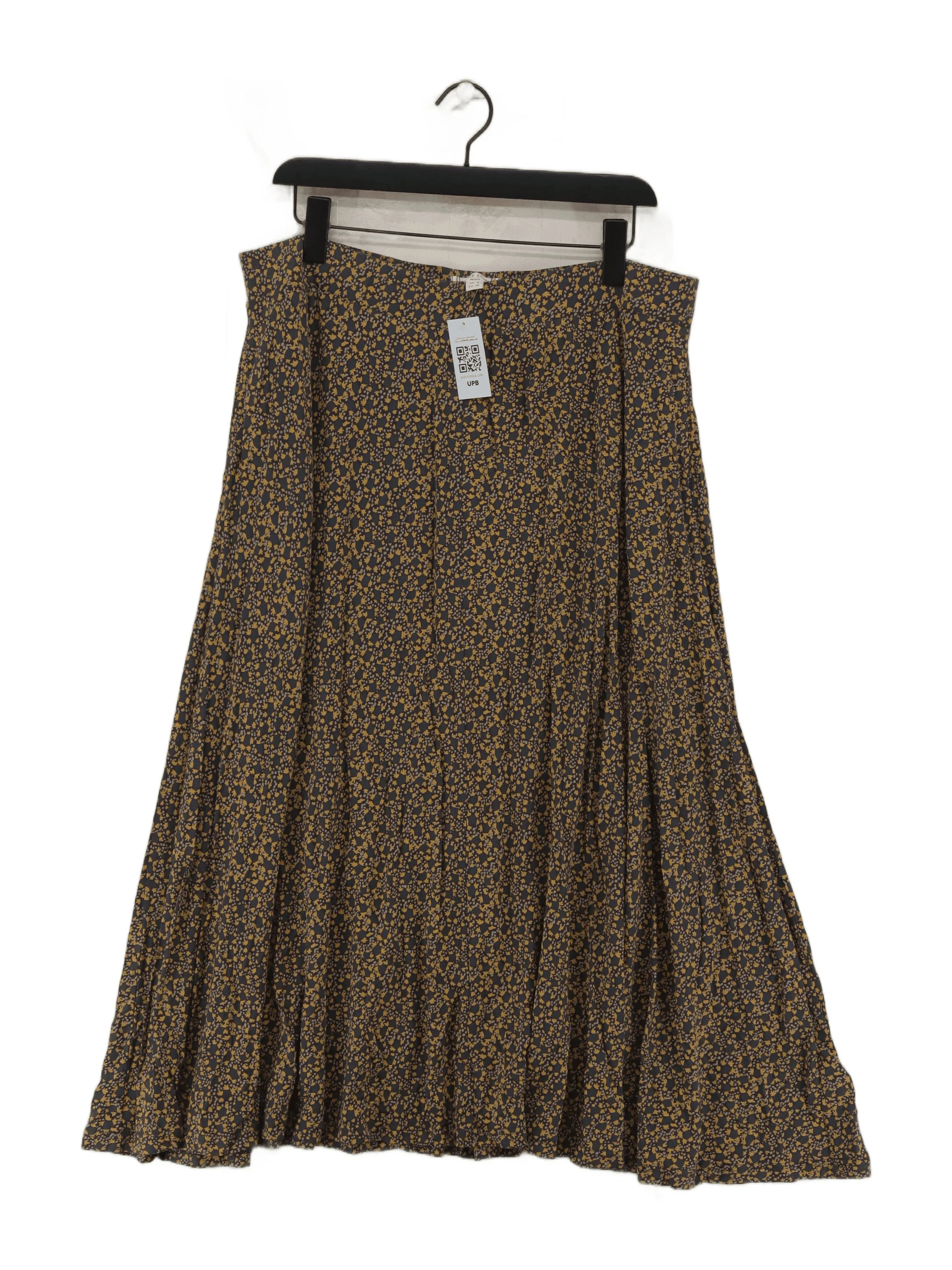 White Stuff Women's Midi Skirt UK 18 Multi Viscose with Elastane A-Line