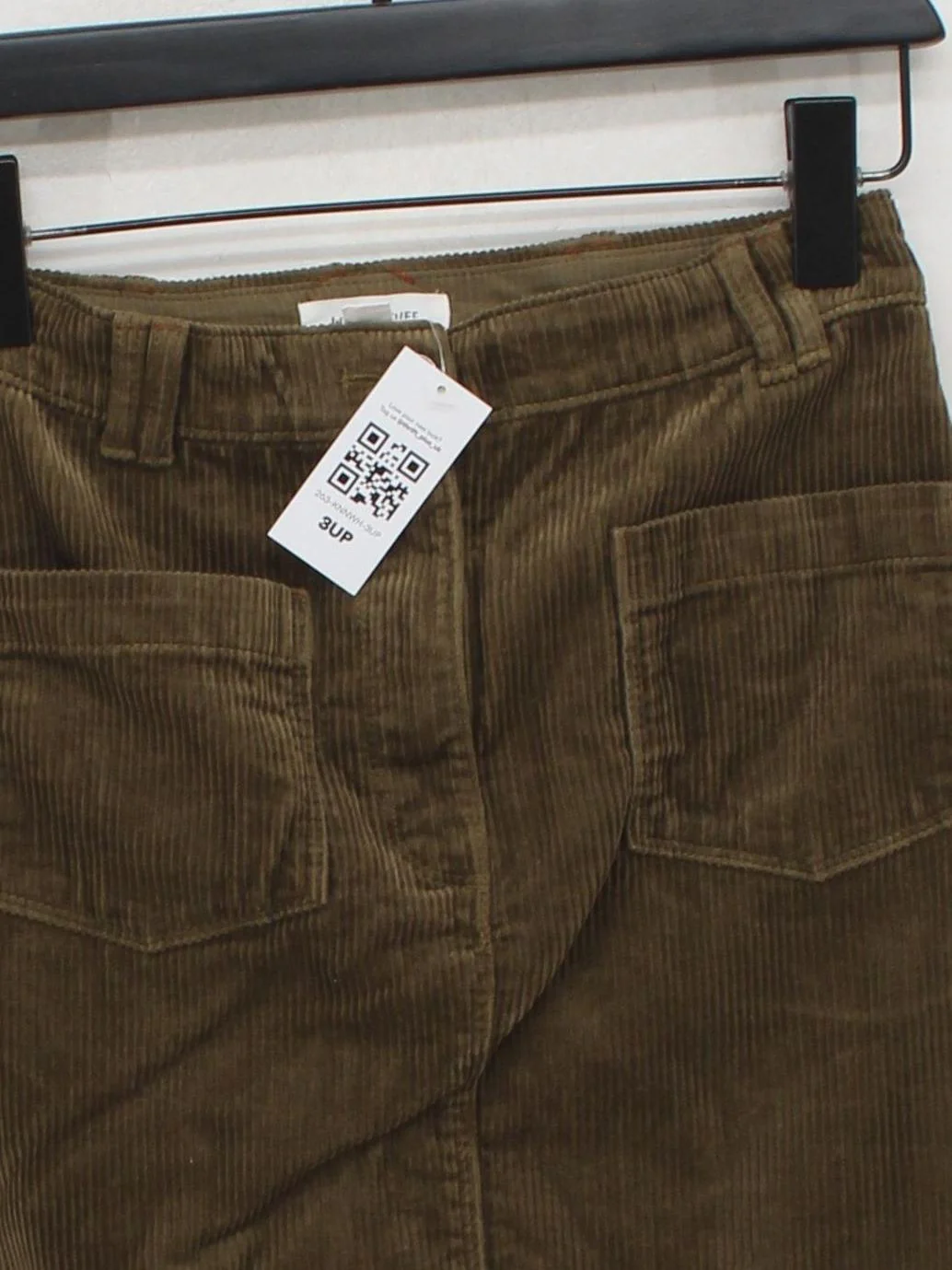 White Stuff Women's Midi Skirt UK 6 Brown Cotton - Image 3