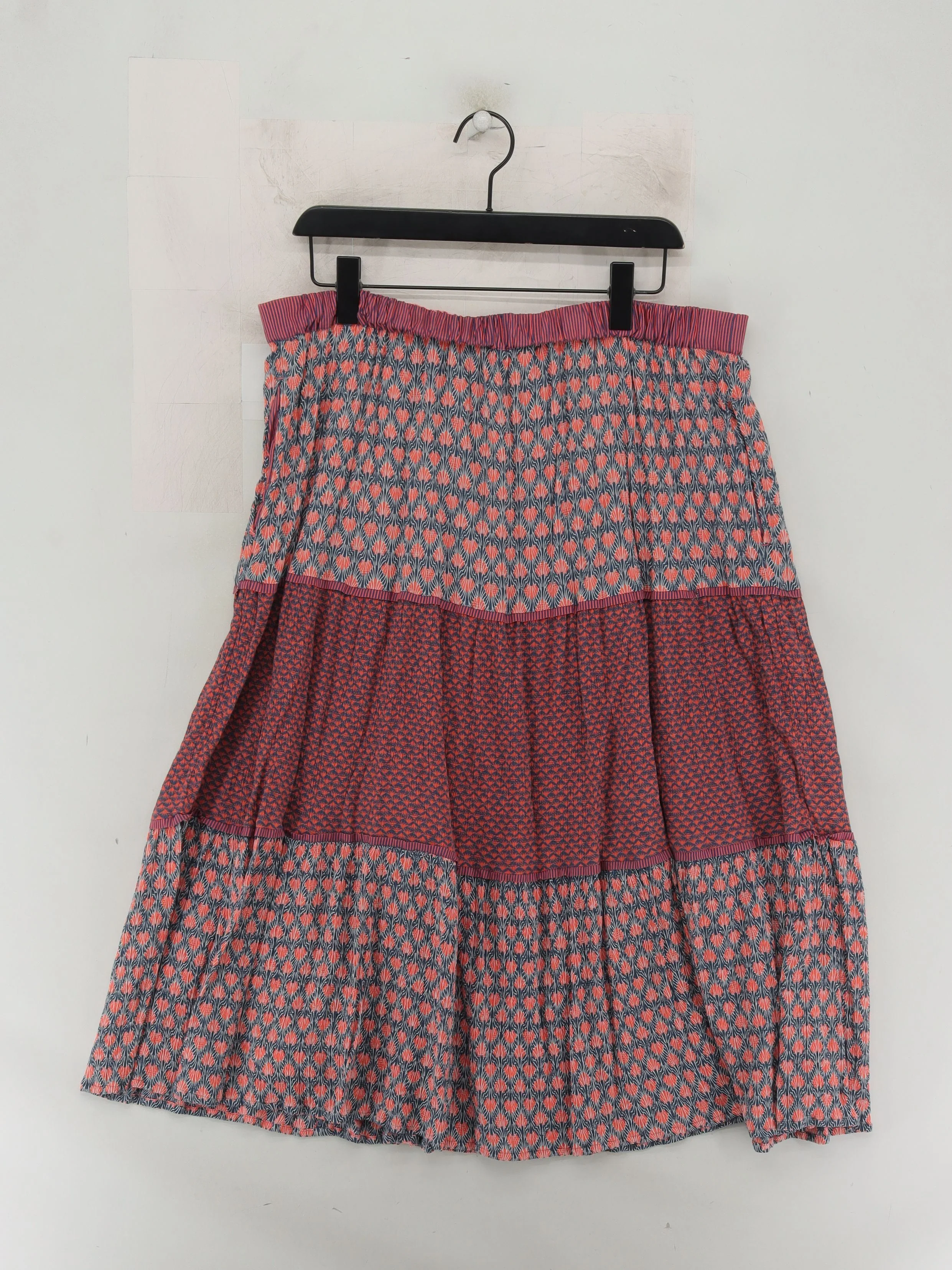 White Stuff Women's Midi Skirt XL Multi Floral 100% Other Midi A-Line - Image 2