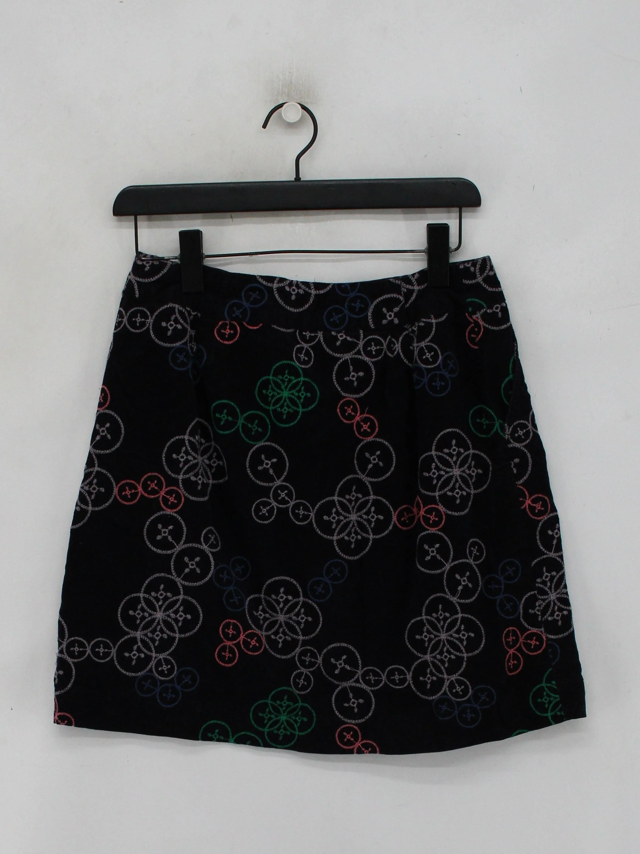 White Stuff Women's Mini Skirt M Black Geometric 100% Other Short Mini - Image 2