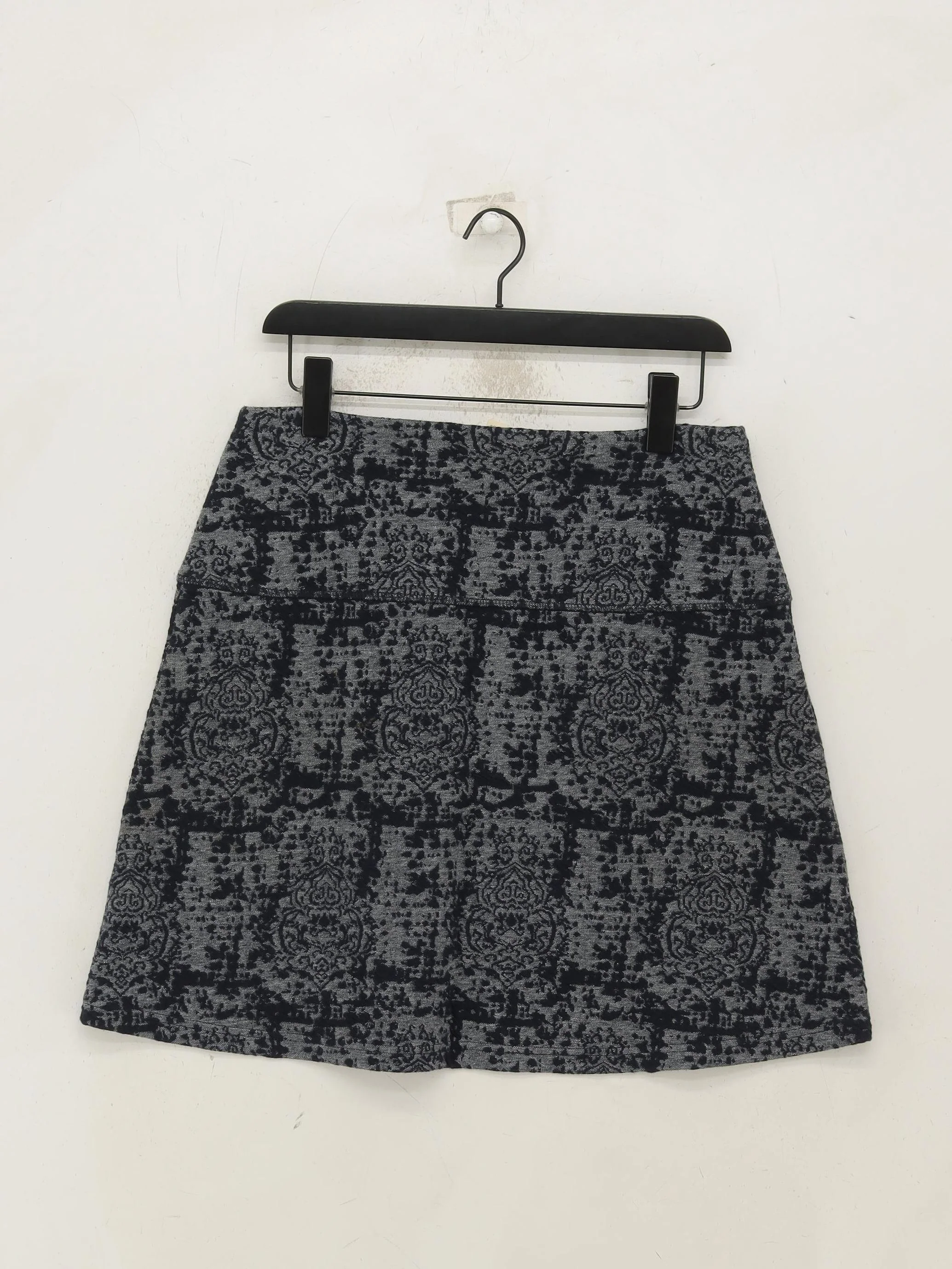 White Stuff Women's Mini Skirt UK 10 Grey Cotton with Polyester, Elastane Mini - Image 2