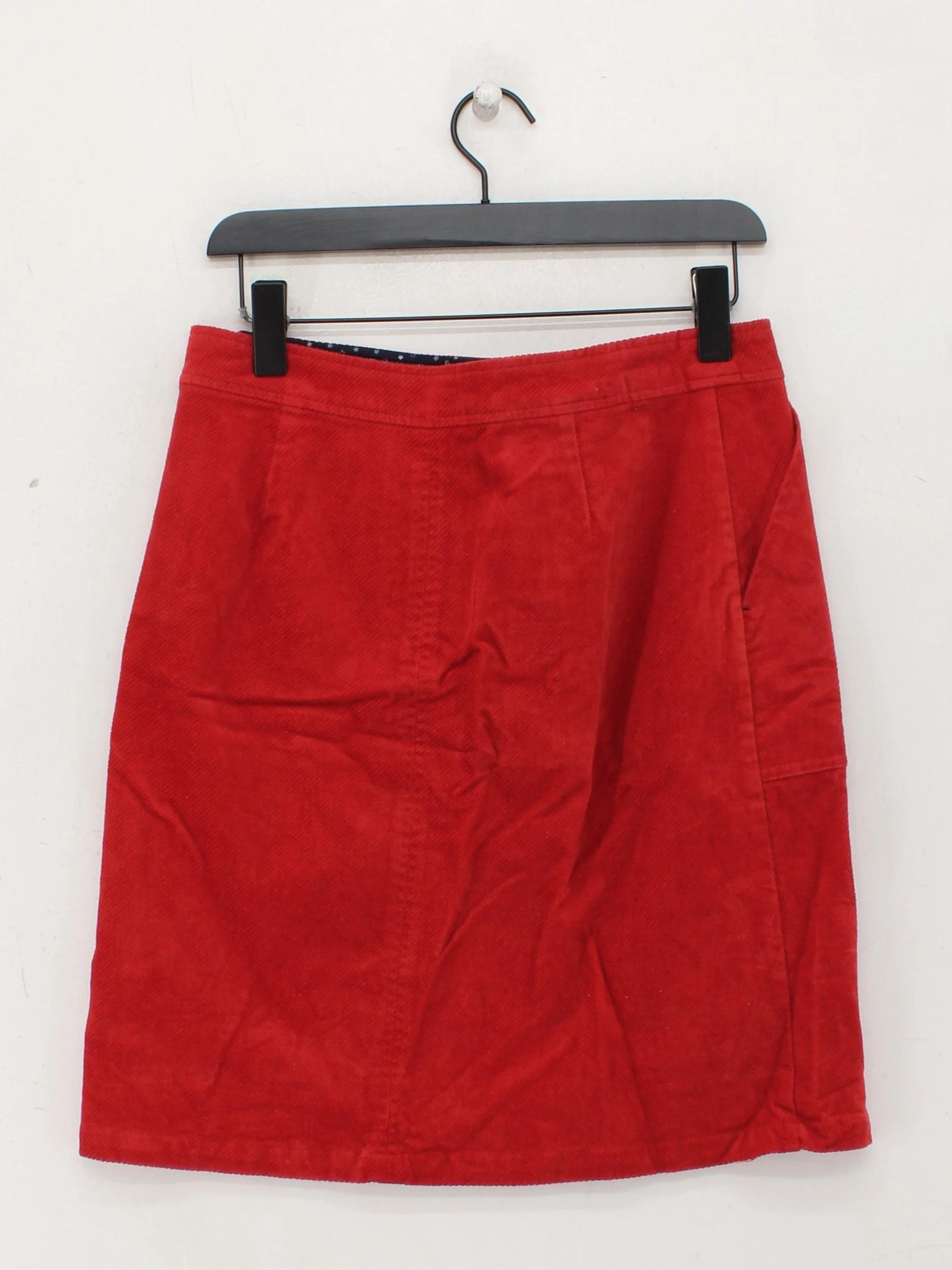 White Stuff Women's Mini Skirt UK 10 Red Cotton with Elastane, Polyester Mini - Image 2