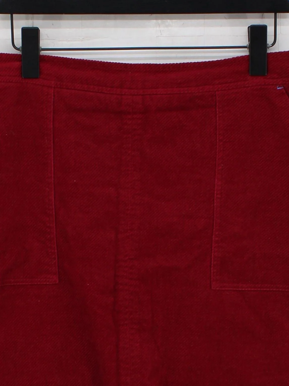 White Stuff Women's Mini Skirt UK 12 Red Cotton with Elastane, Polyester Mini - Image 3