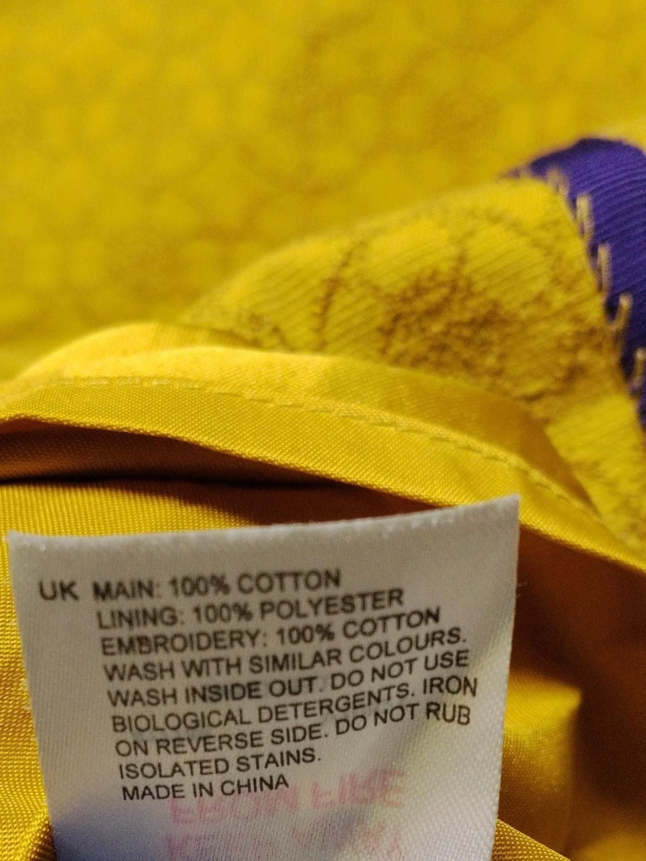 White Stuff Women's Mini Skirt UK 12 Yellow Cotton with Polyester Mini - Image 6