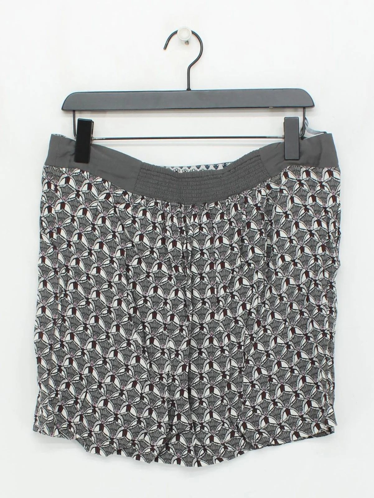 White Stuff Women's Mini Skirt UK 14 Grey Geometric 100% Other Short Mini - Image 2