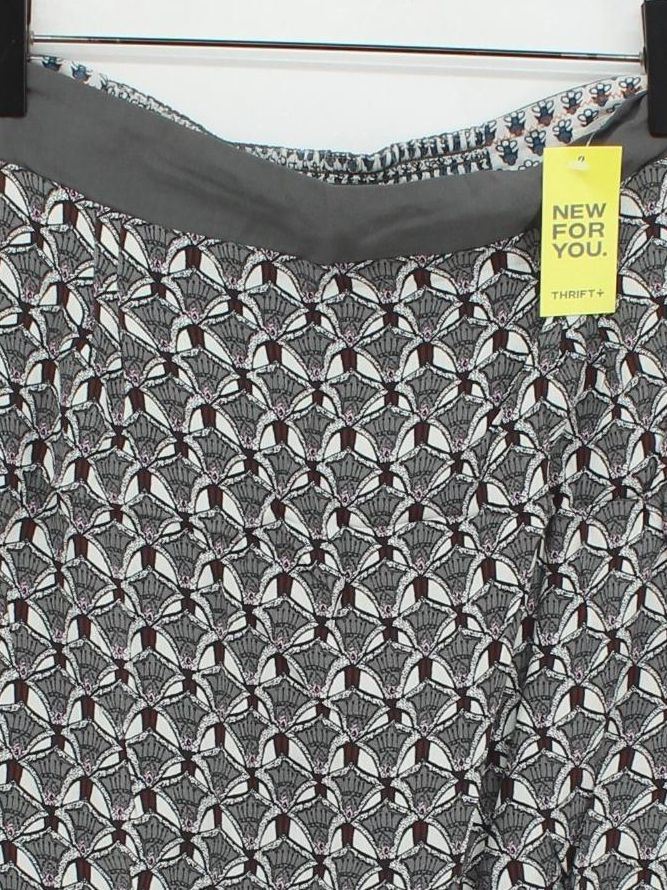 White Stuff Women's Mini Skirt UK 14 Grey Geometric 100% Other Short Mini - Image 3