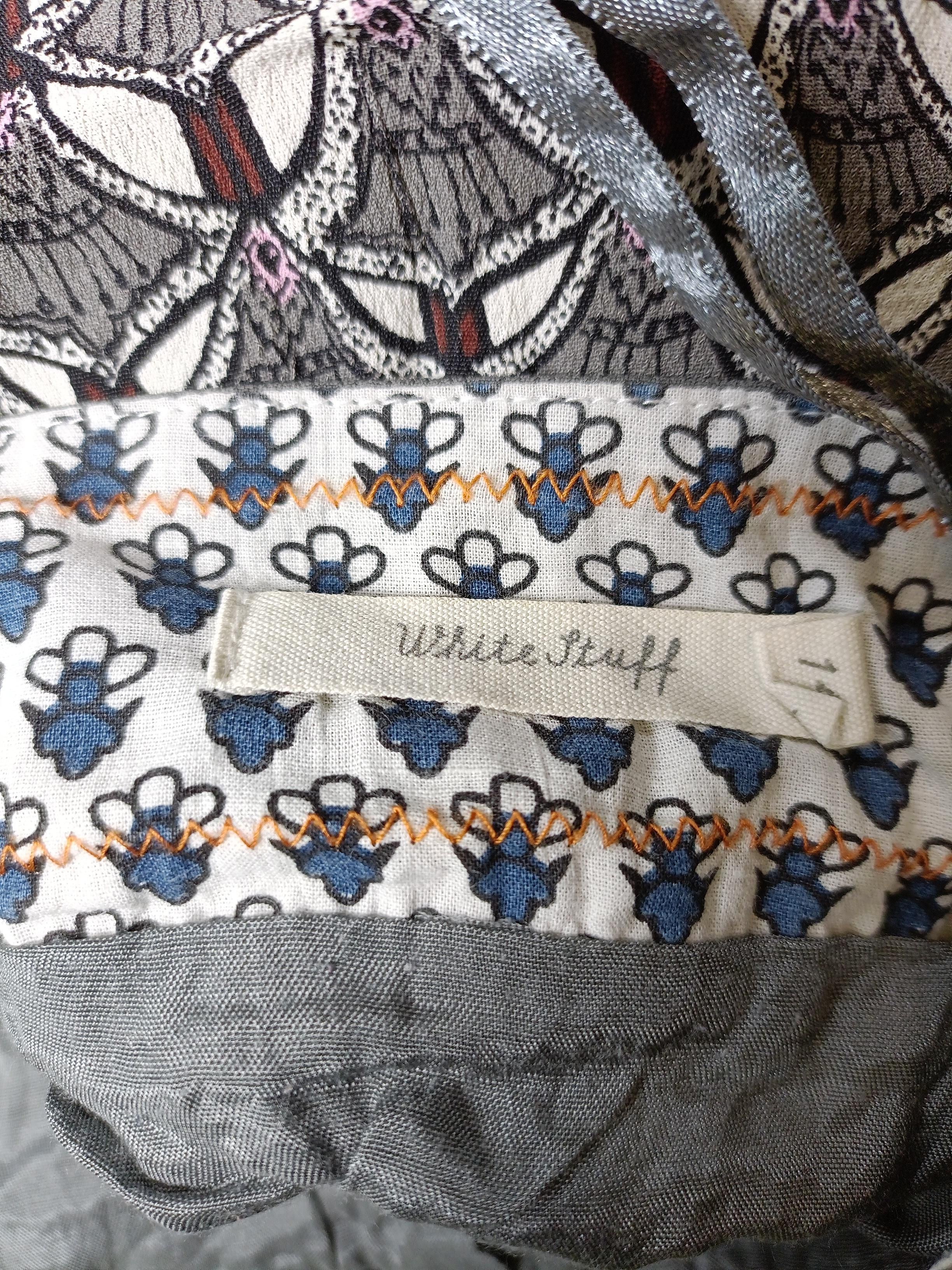 White Stuff Women's Mini Skirt UK 14 Grey Geometric 100% Other Short Mini - Image 5