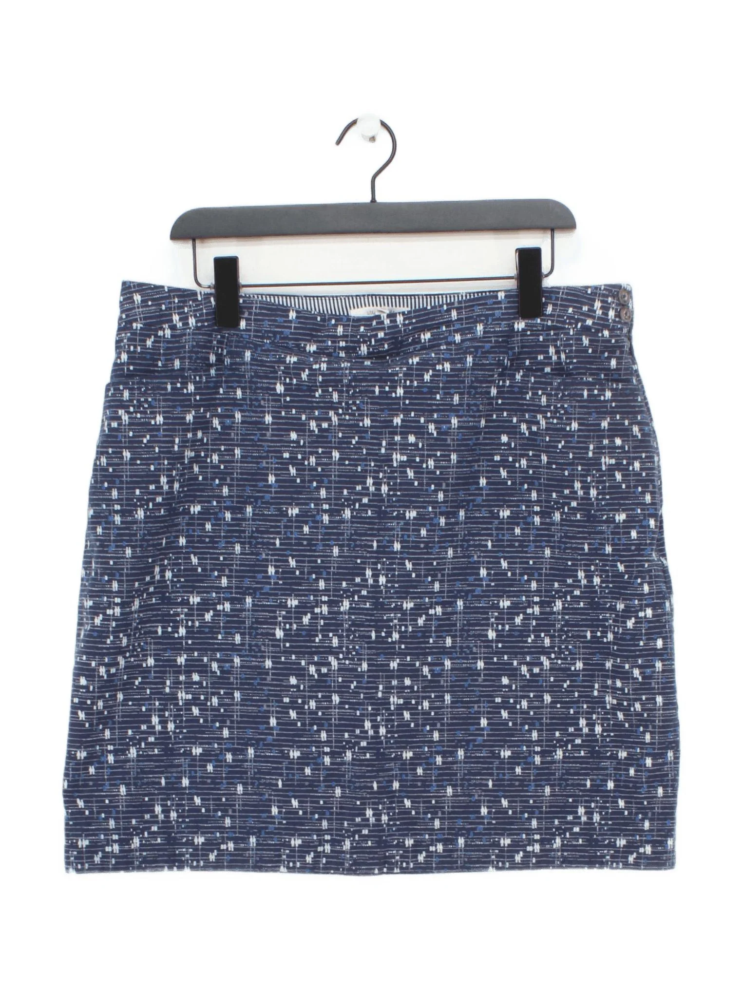 White Stuff Women's Mini Skirt UK 16 Blue Geometric 100% Other Short Mini