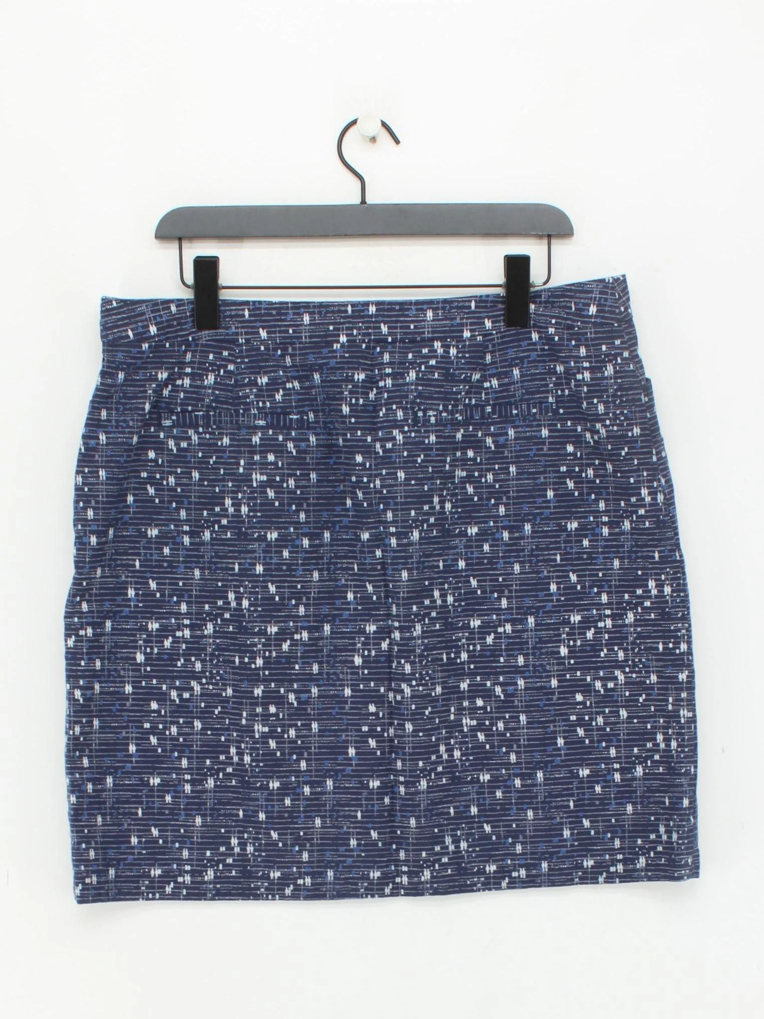 White Stuff Women's Mini Skirt UK 16 Blue Geometric 100% Other Short Mini - Image 2