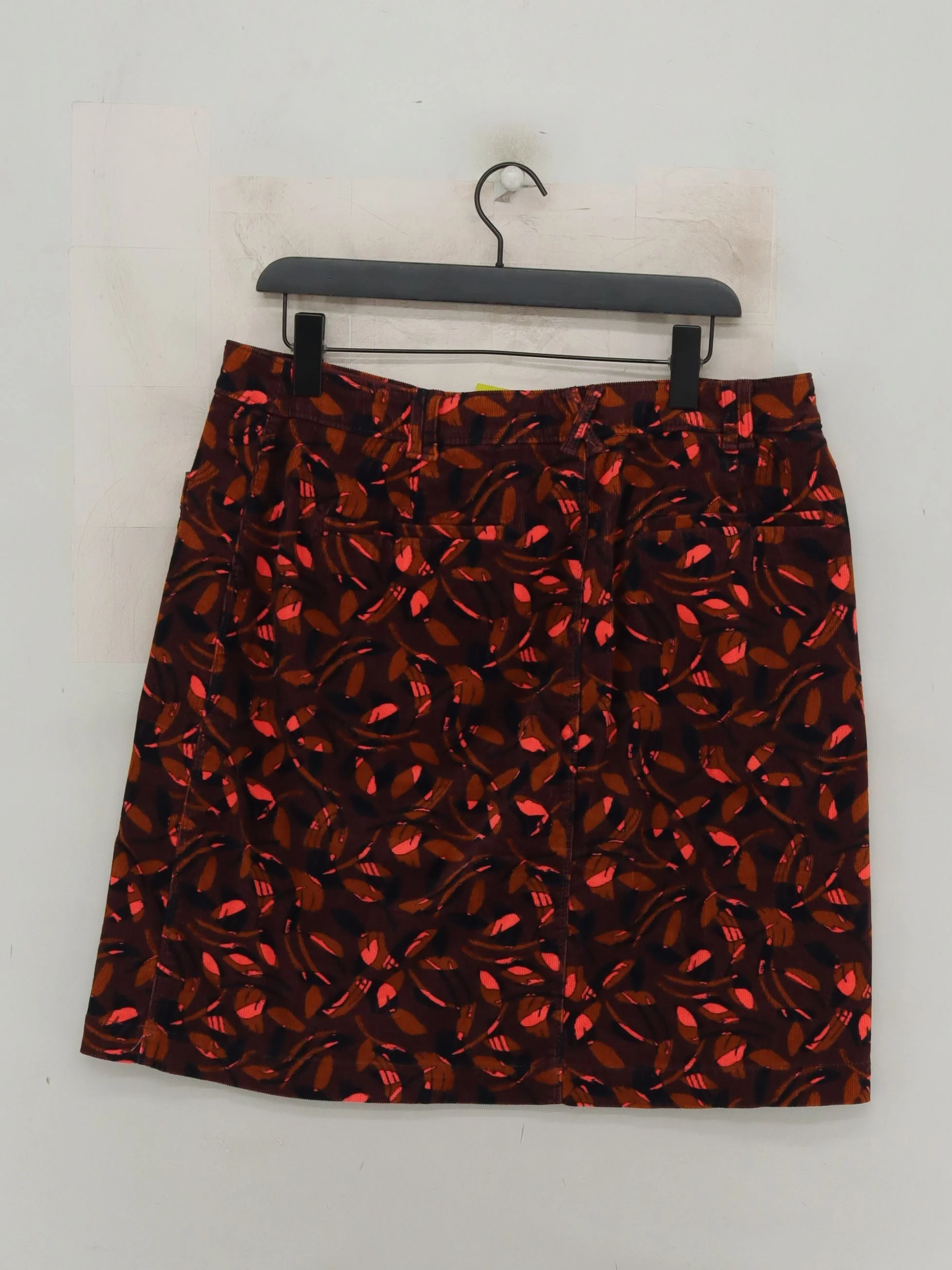 White Stuff Women's Mini Skirt UK 16 Brown Cotton with Elastane Mini - Image 2