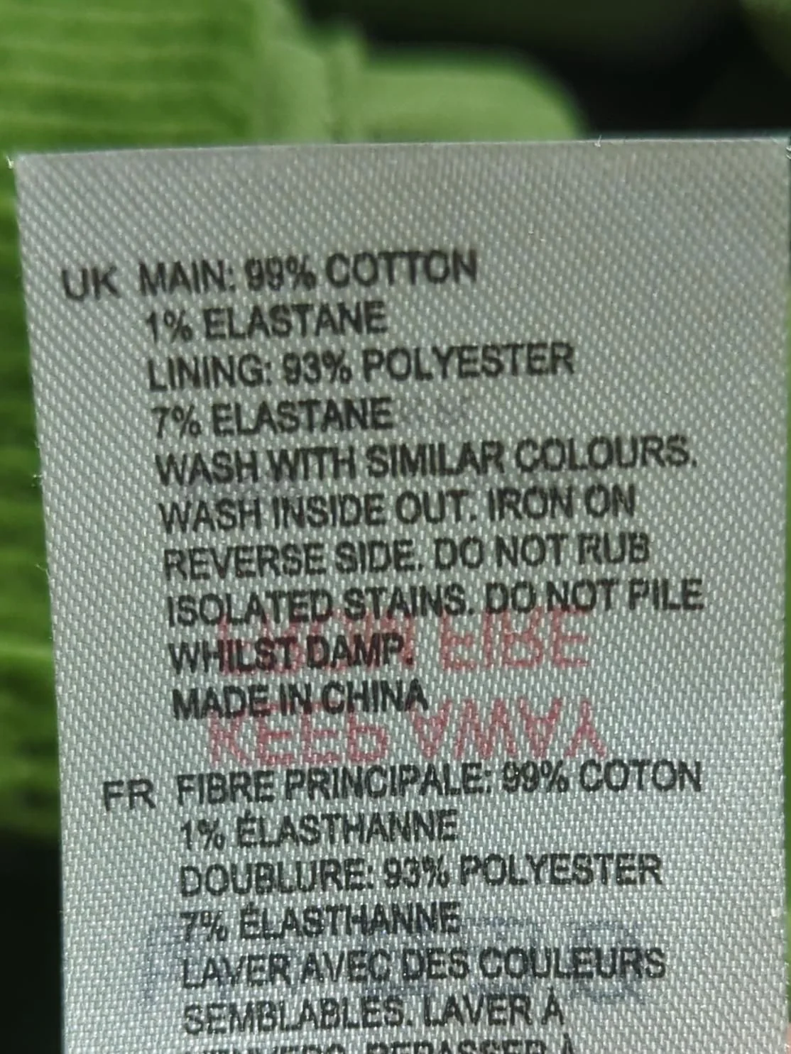 White Stuff Women's Mini Skirt UK 16 Green Cotton with Elastane Short Mini - Image 6
