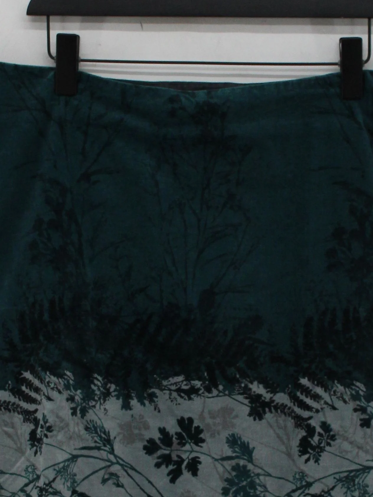 White Stuff Women's Mini Skirt UK 18 Green Cotton with Elastane, Polyester Mini - Image 3
